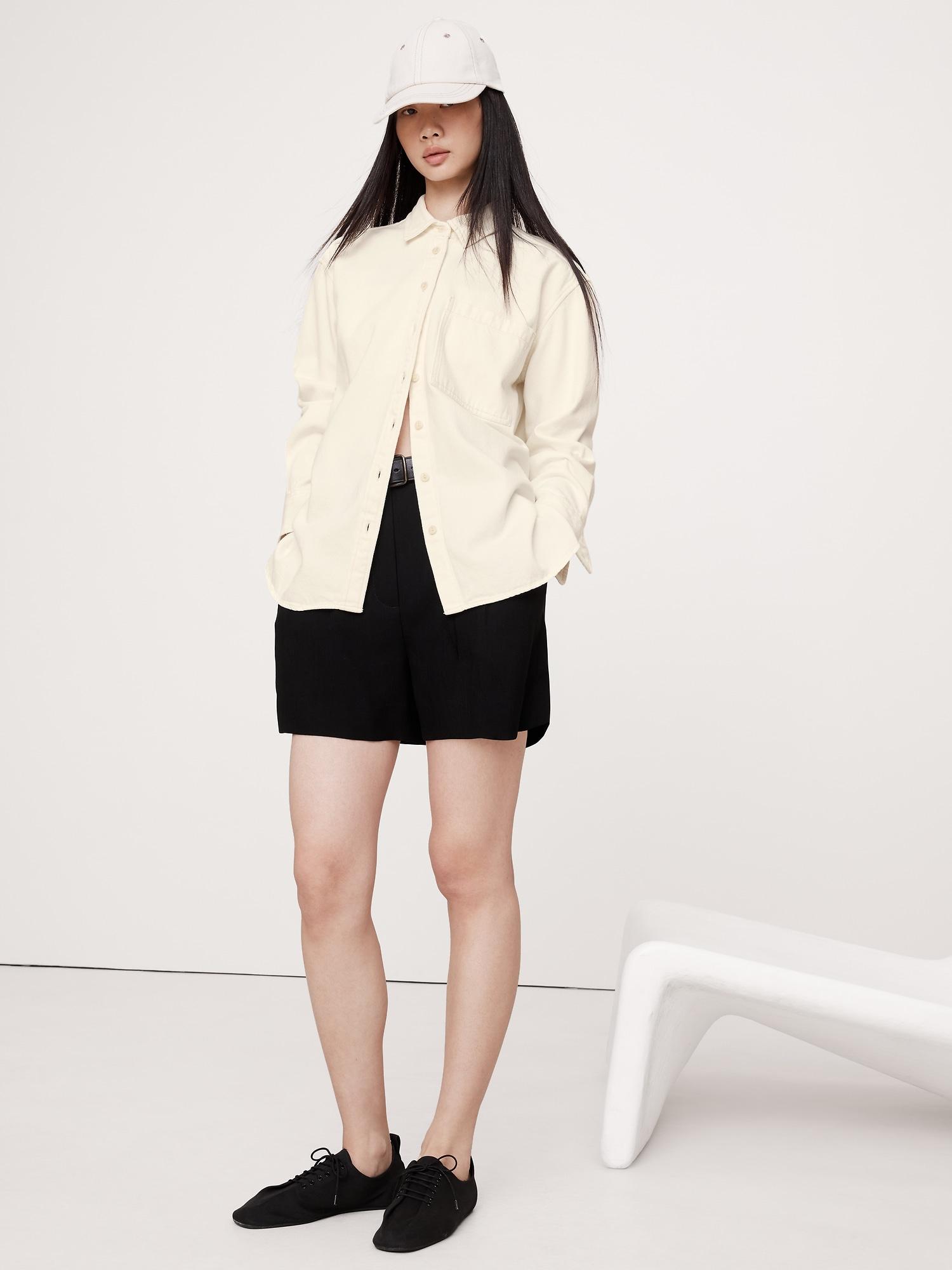 oversized denim shirt jacket