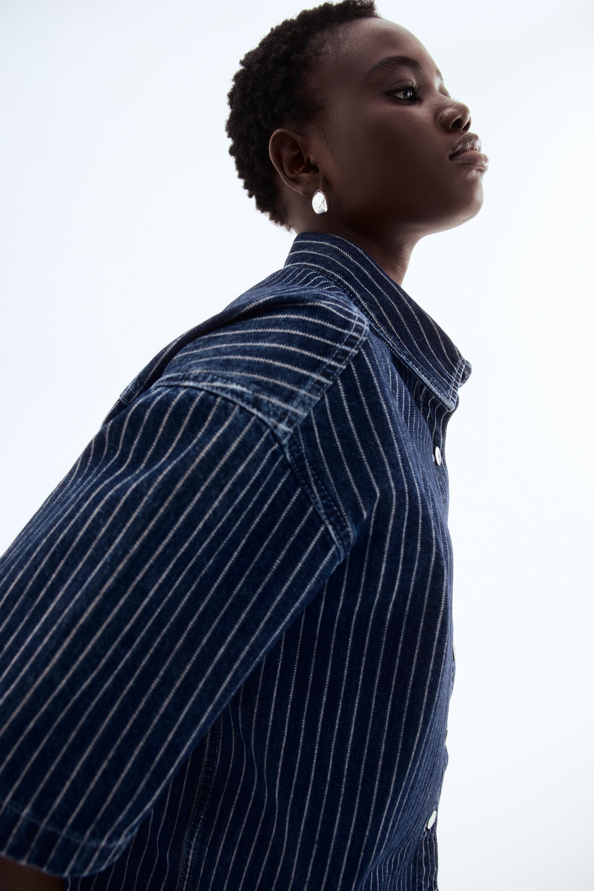 oversized denim shirt