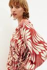 oversized drawstring-detail dress