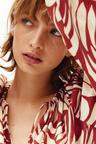 oversized drawstring-detail dress