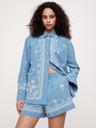 oversized embroidered tencel™-linen shirt