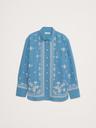 oversized embroidered tencel™-linen shirt