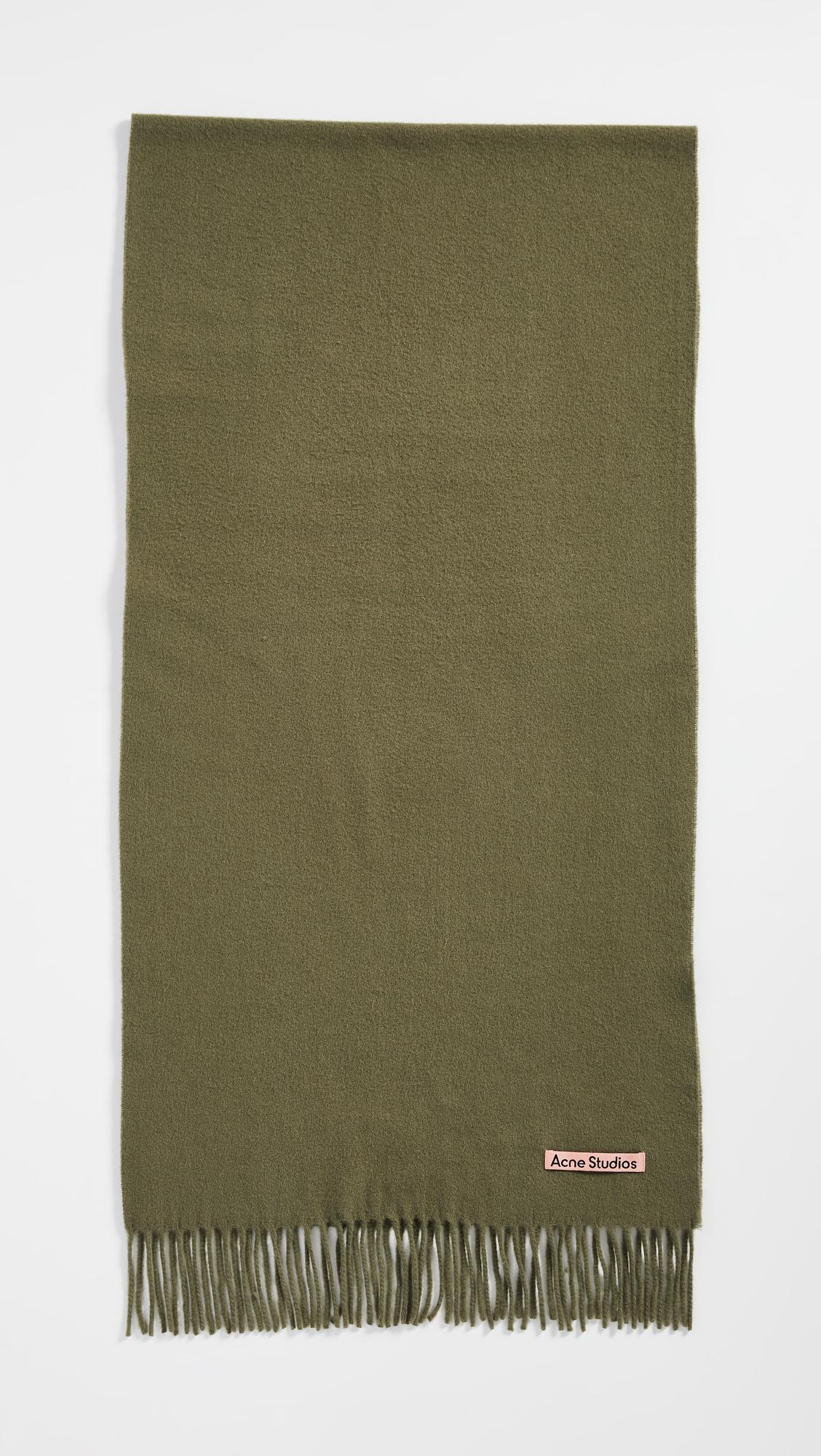 oversized fringe wool scarf