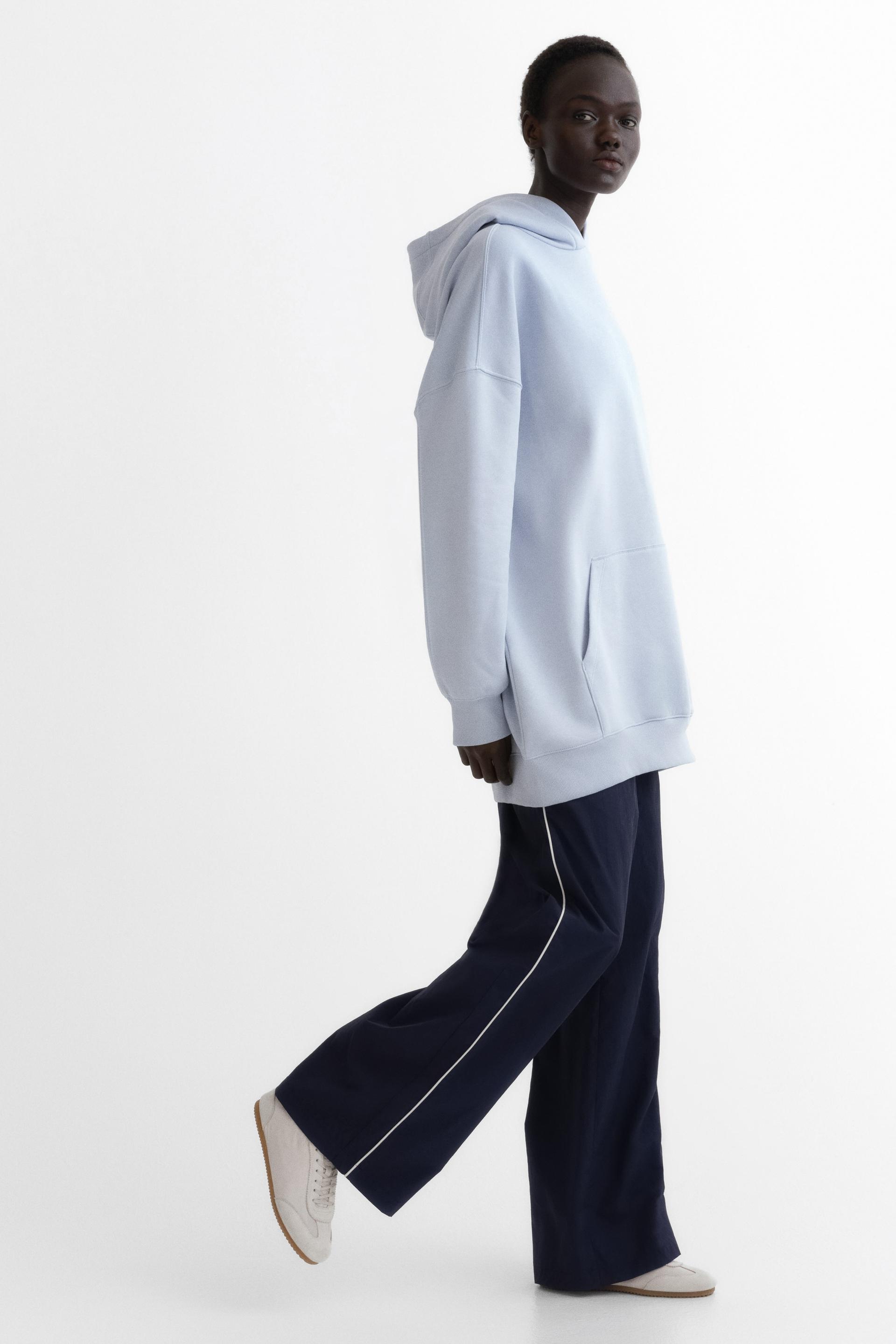 oversized hooded dress