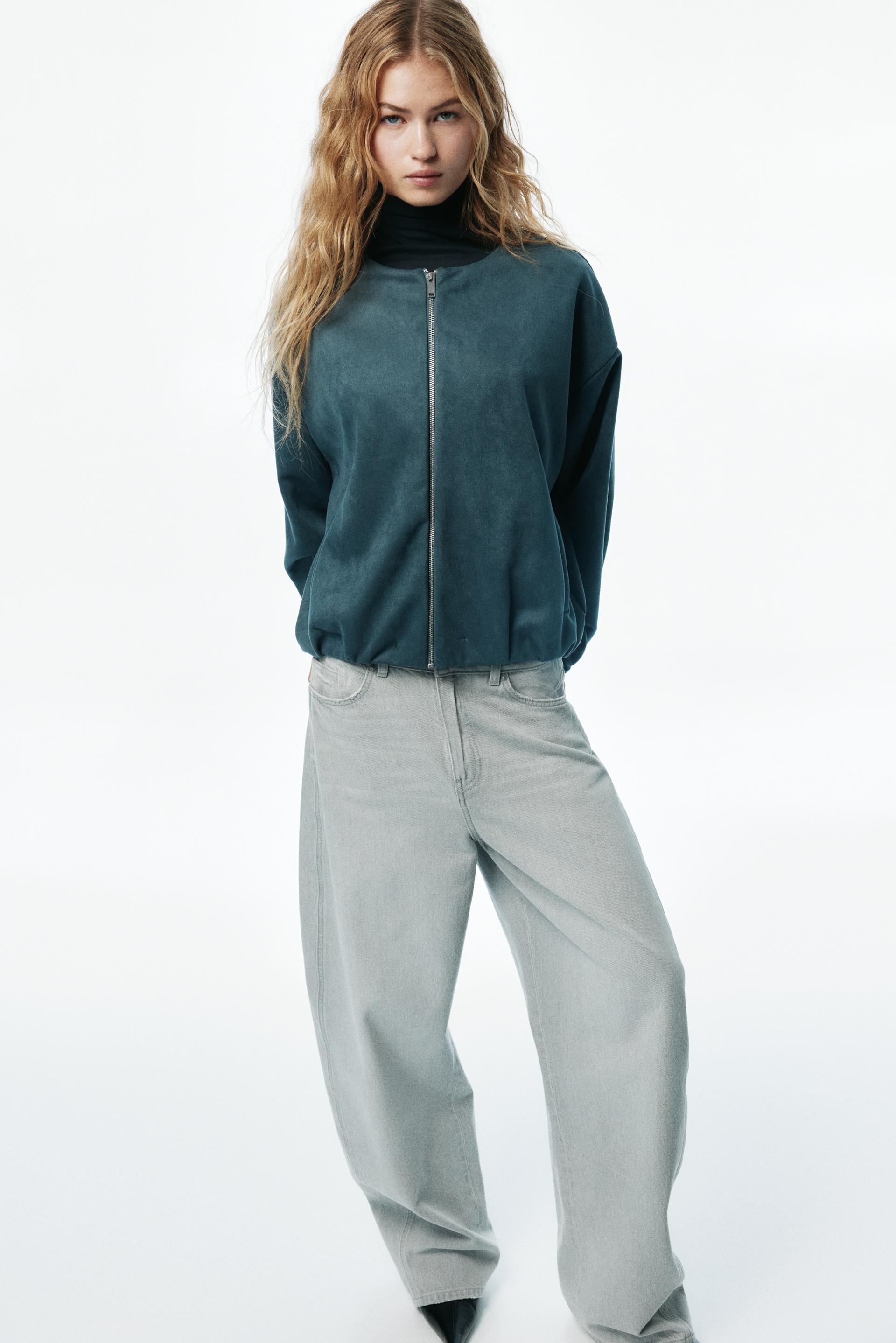 oversized jersey jacket