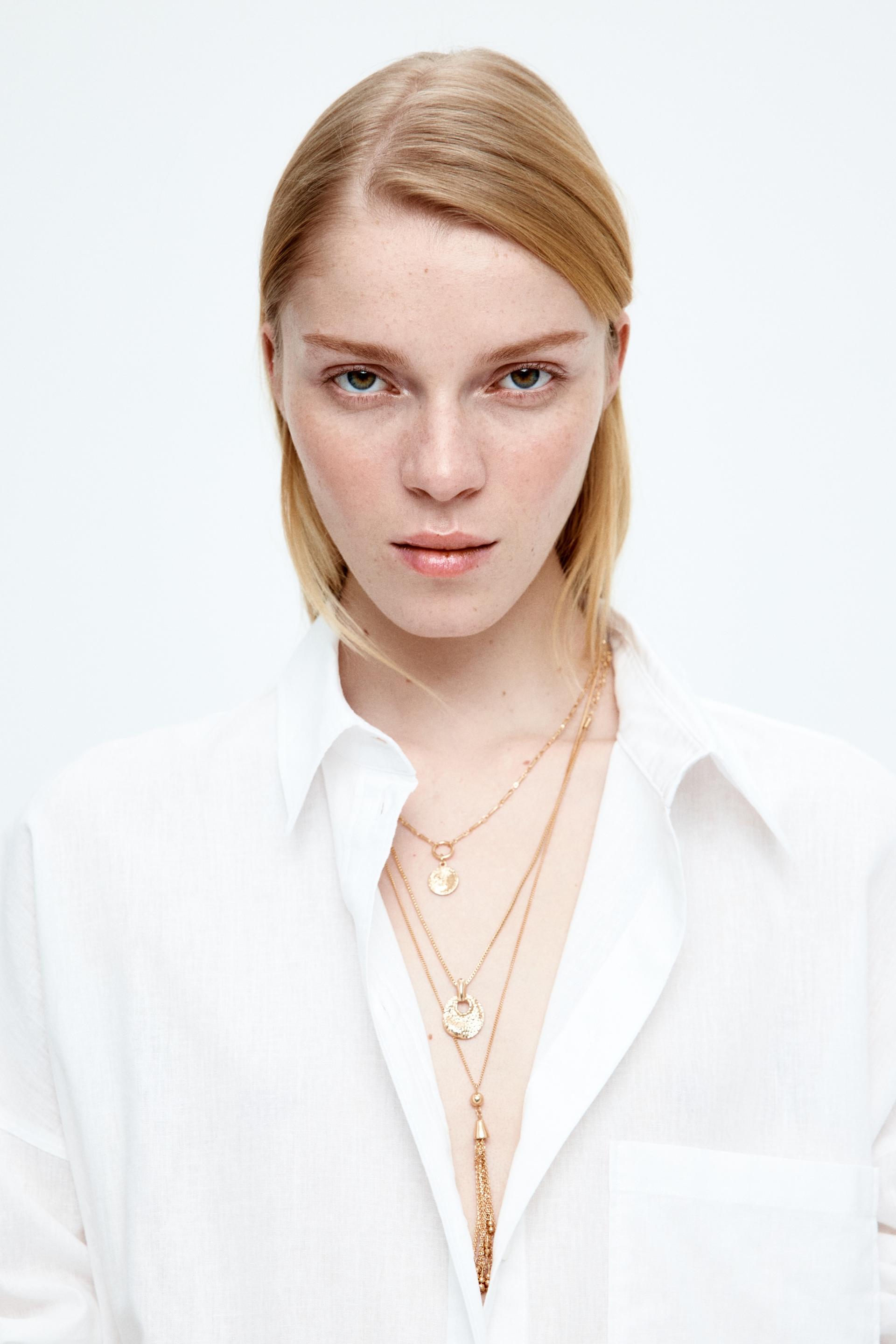 oversized linen-blend shirt