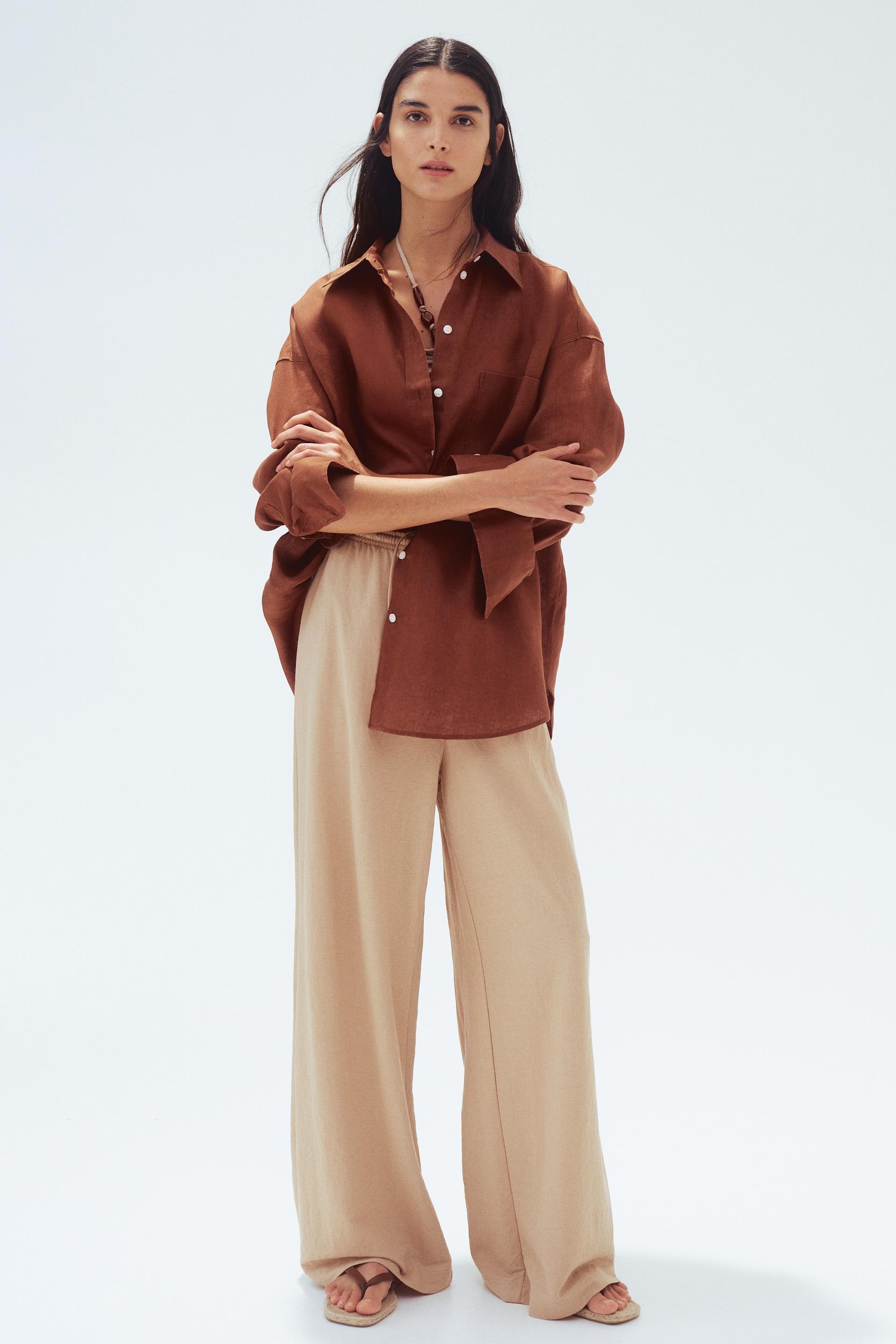 oversized linen shirt