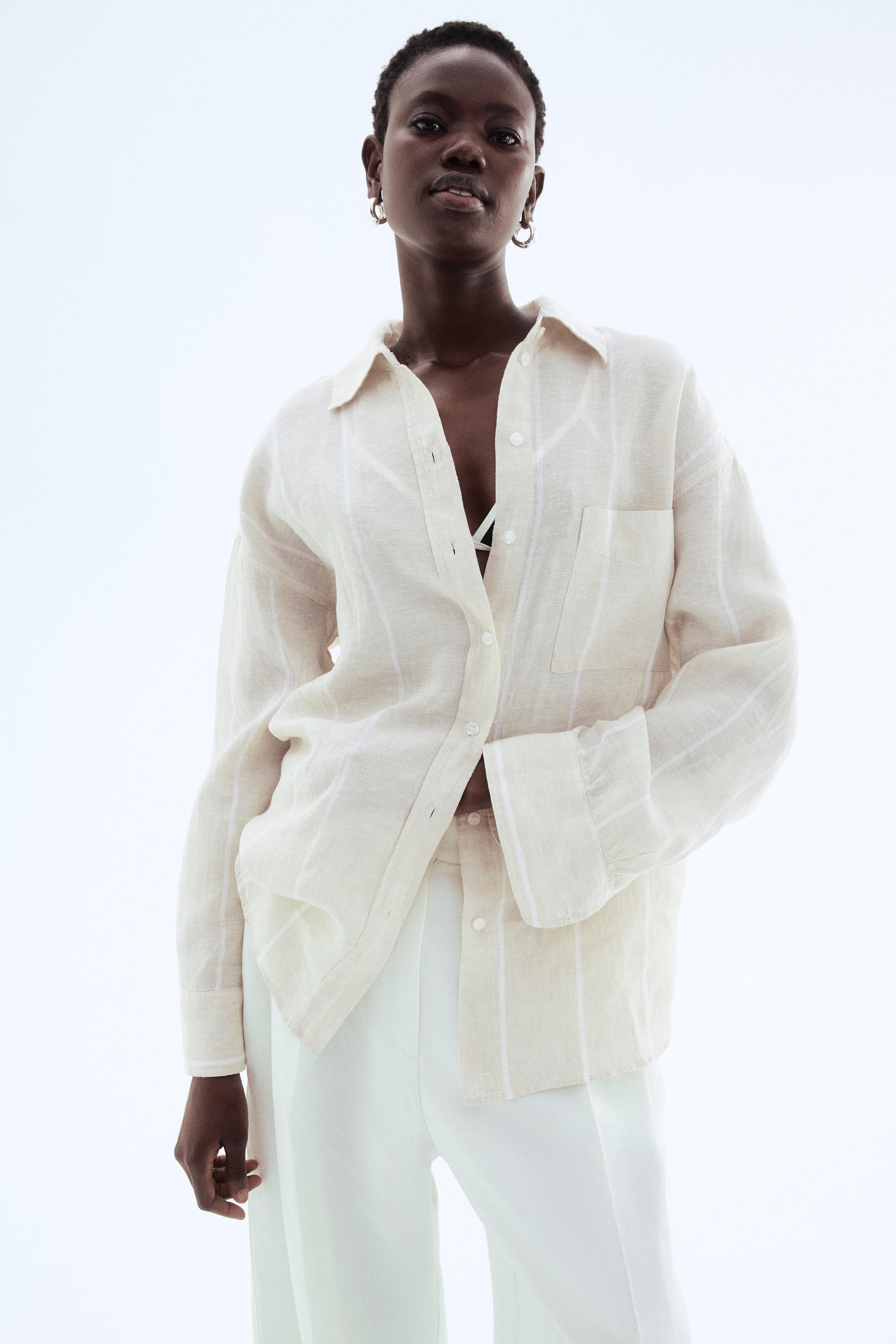 oversized linen shirt