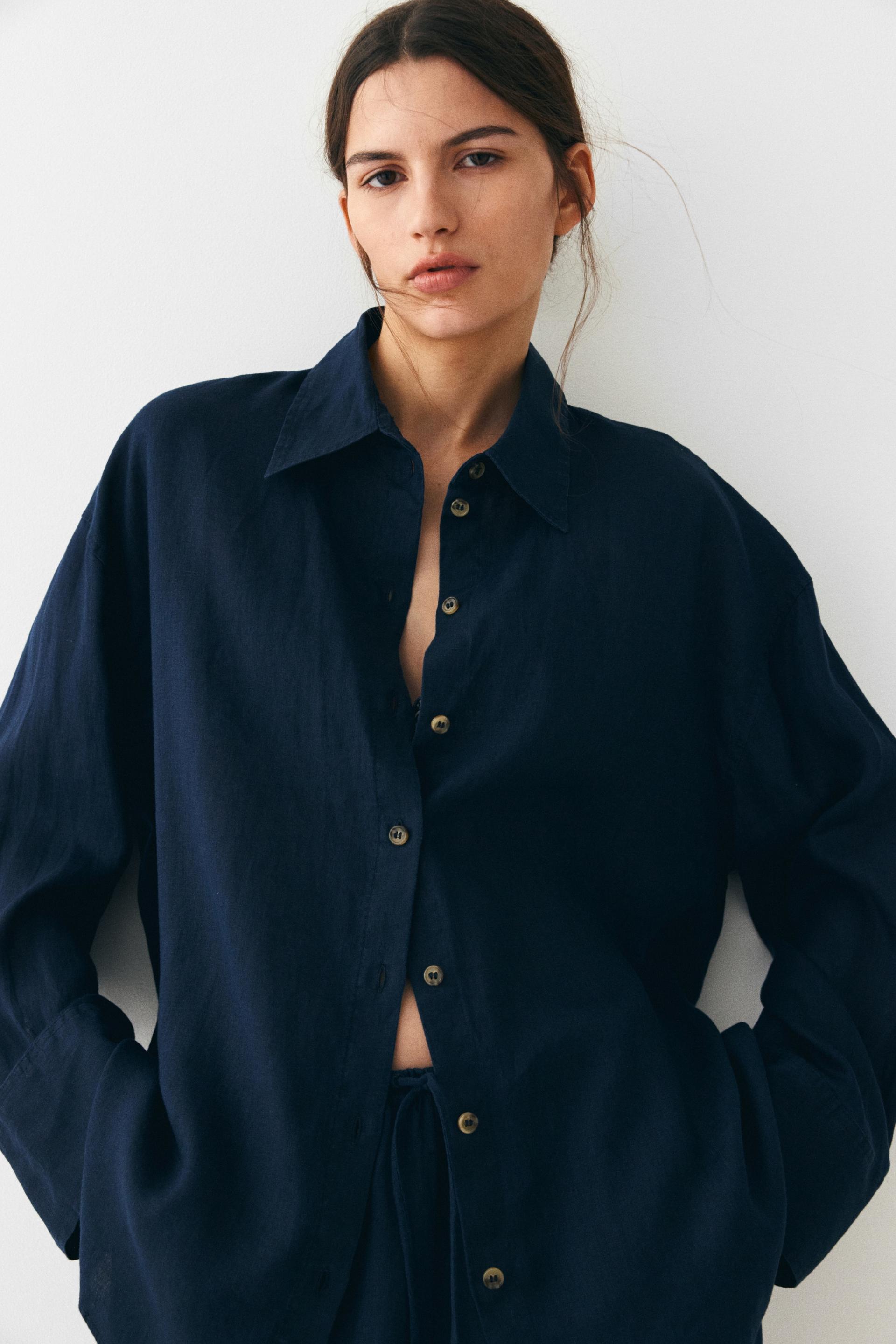 oversized linen shirt