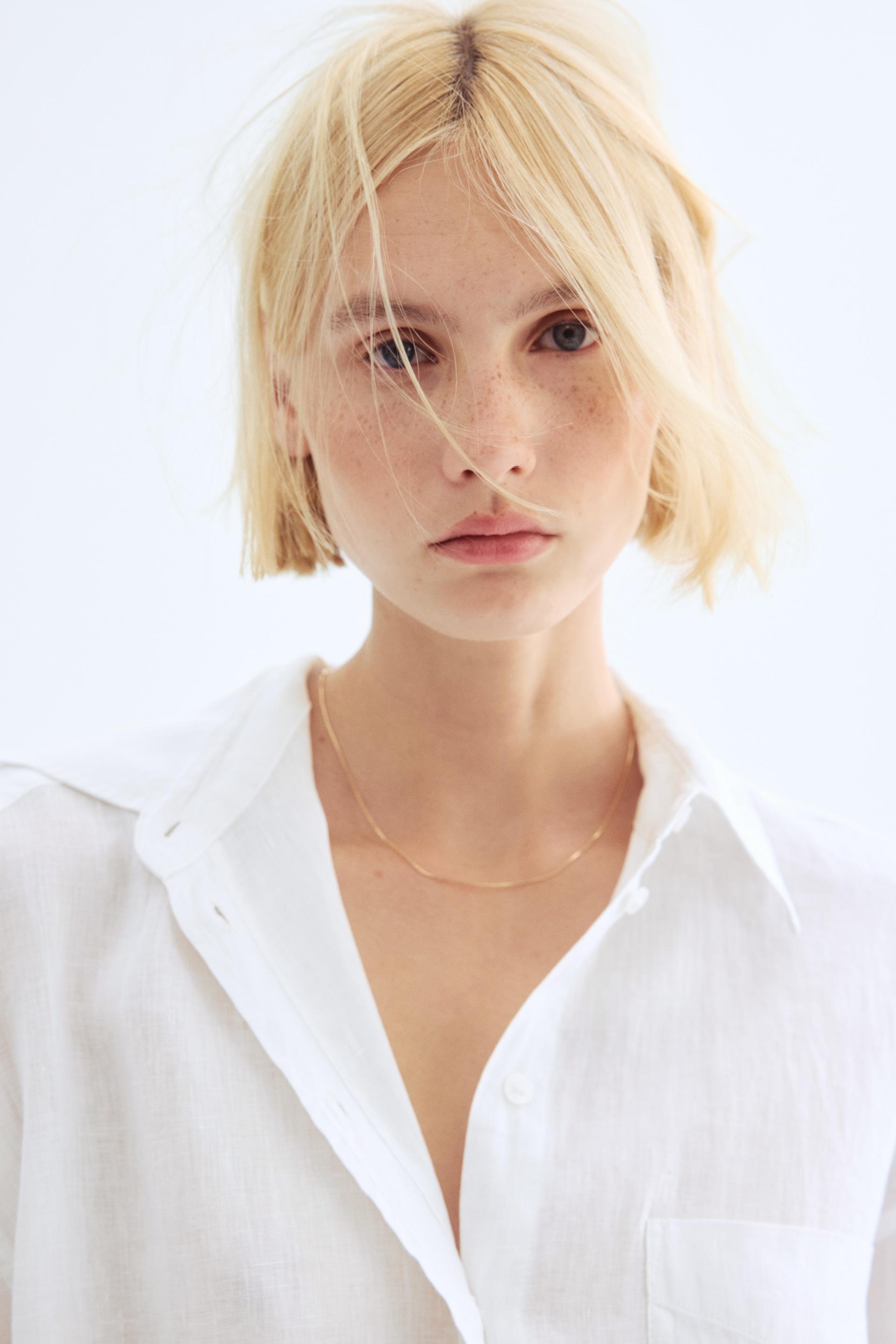 oversized linen shirt