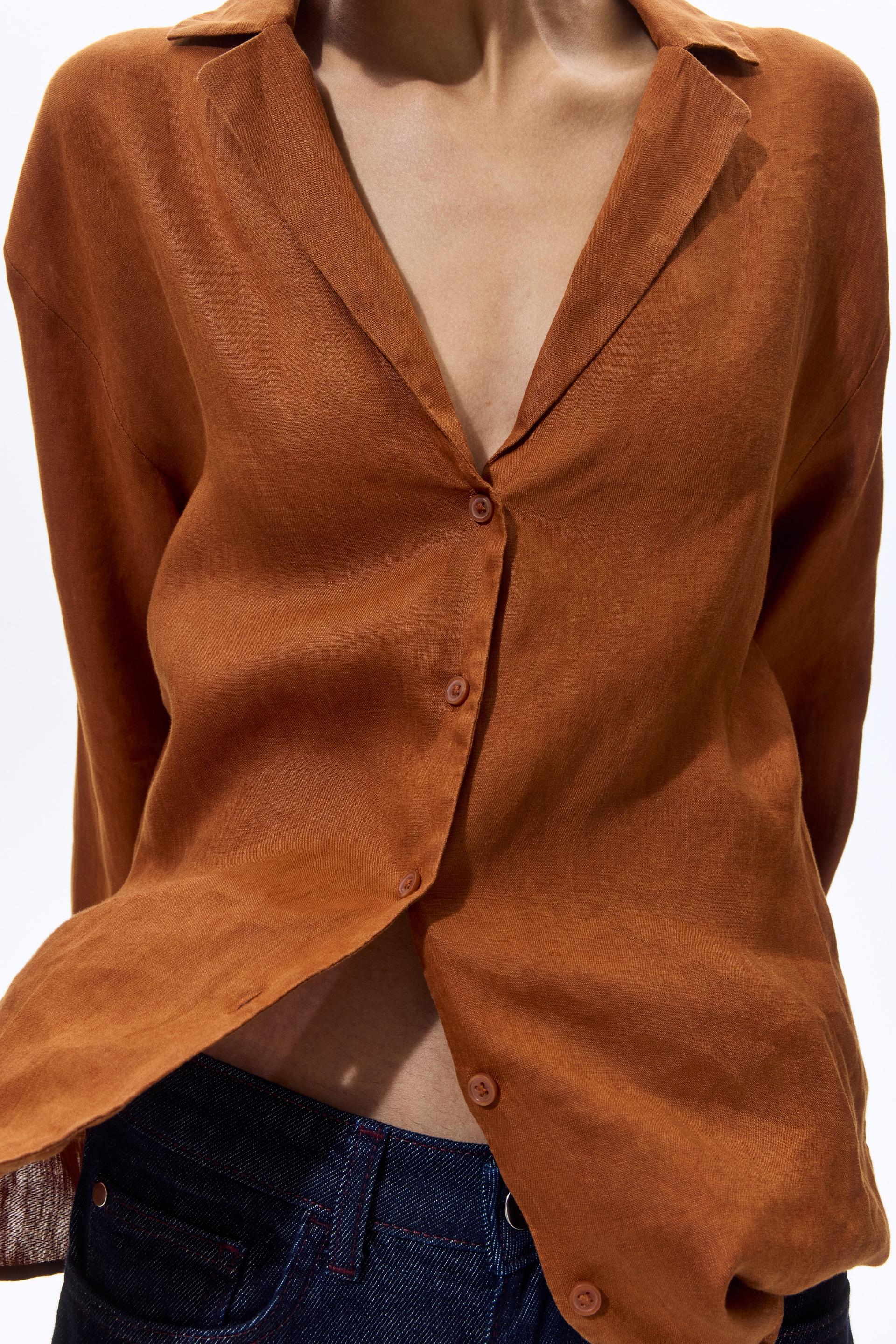 oversized linen shirt