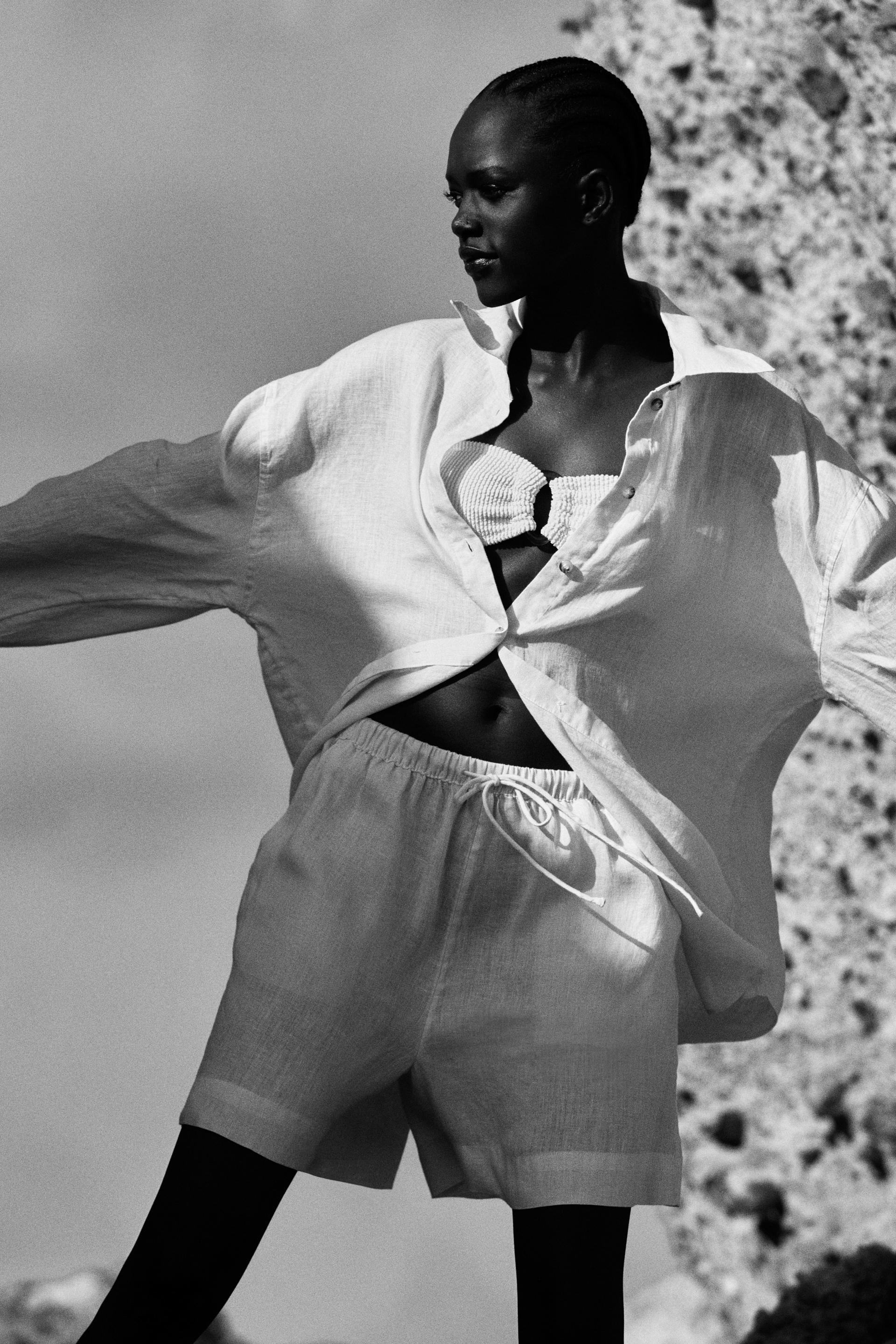 oversized linen shirt