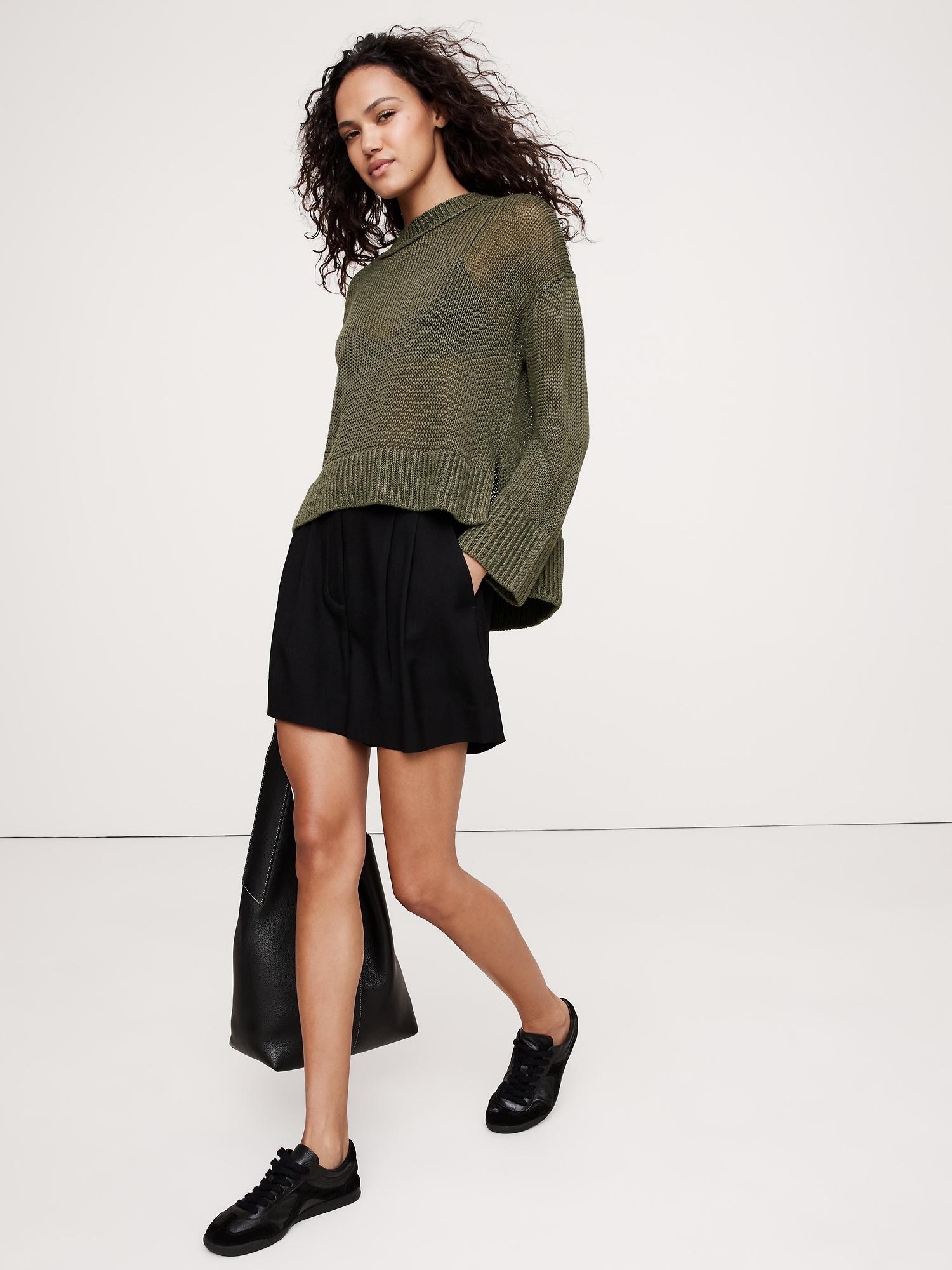 oversized linen sweater