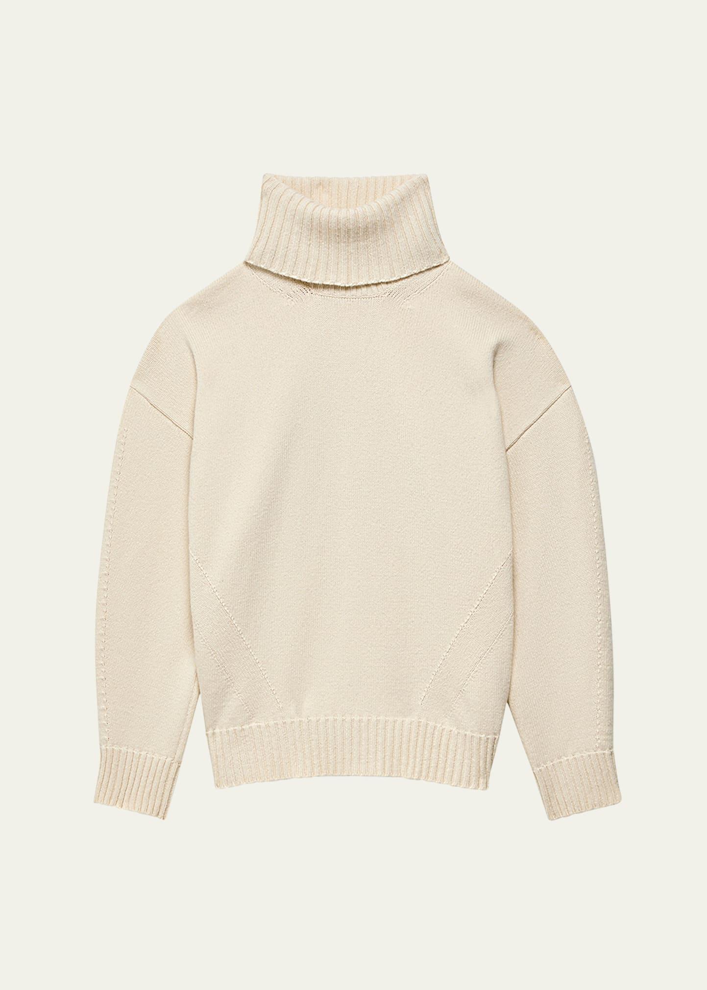 oversized luxe cashmere wool turtleneck sweater