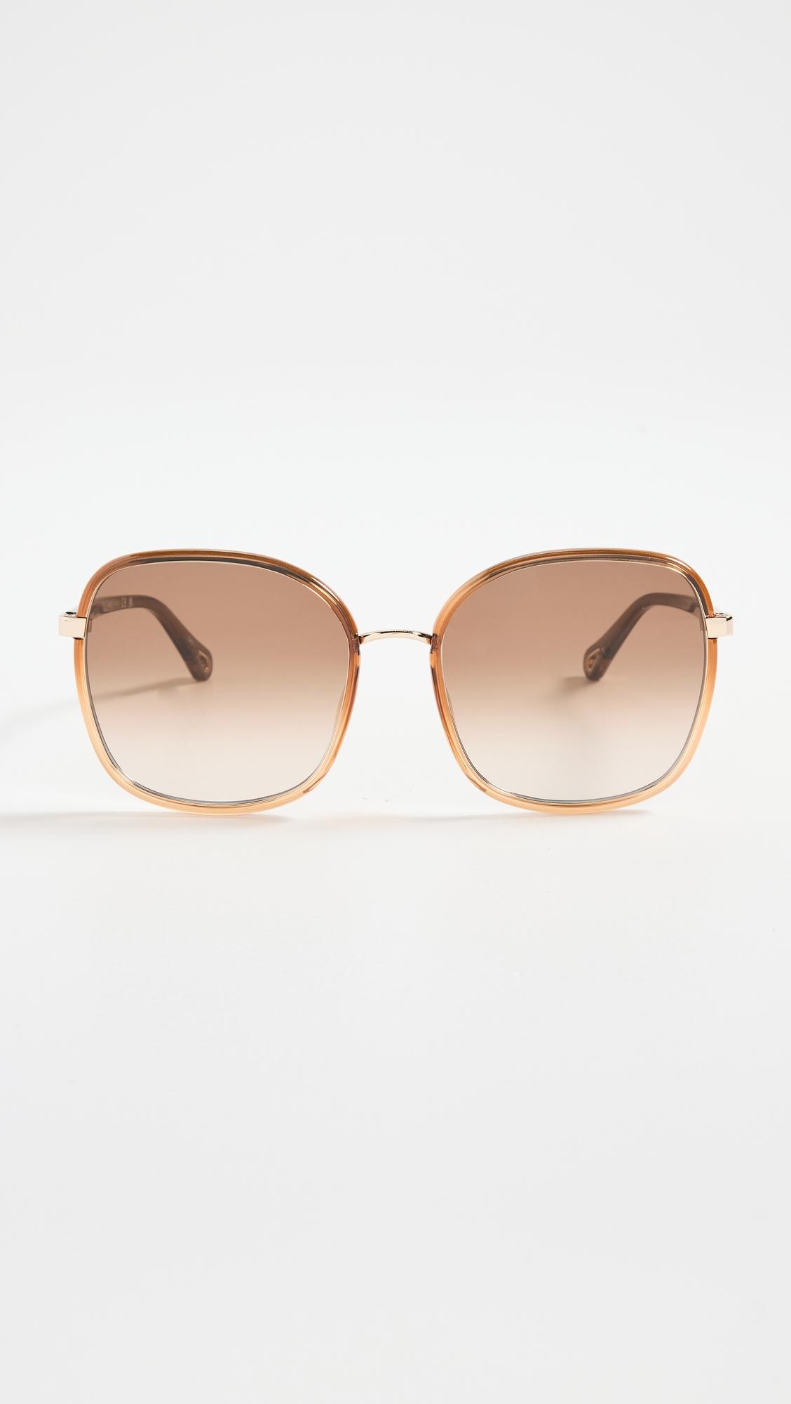 oversized metal sunglasses