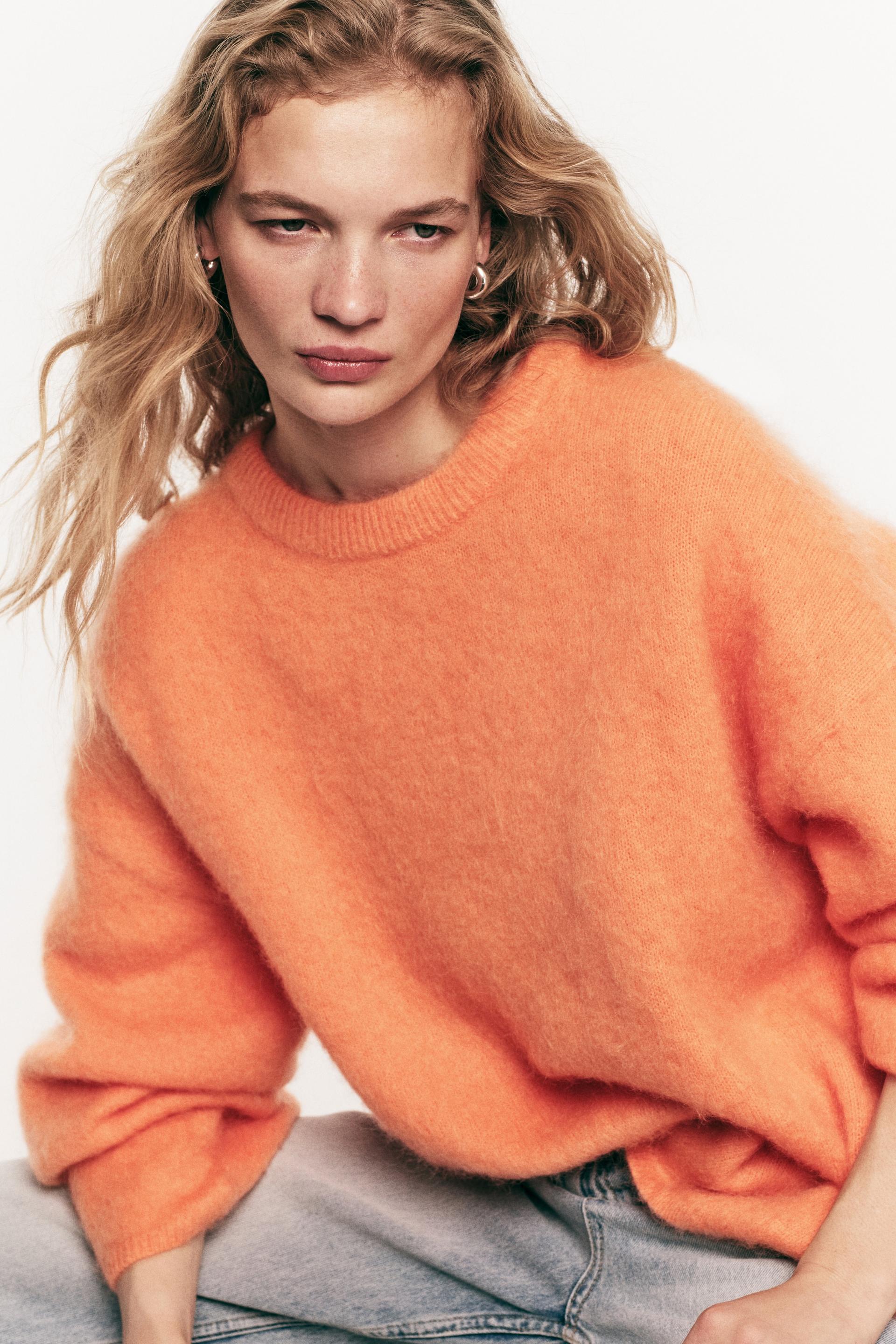 oversized mohair-blend sweater