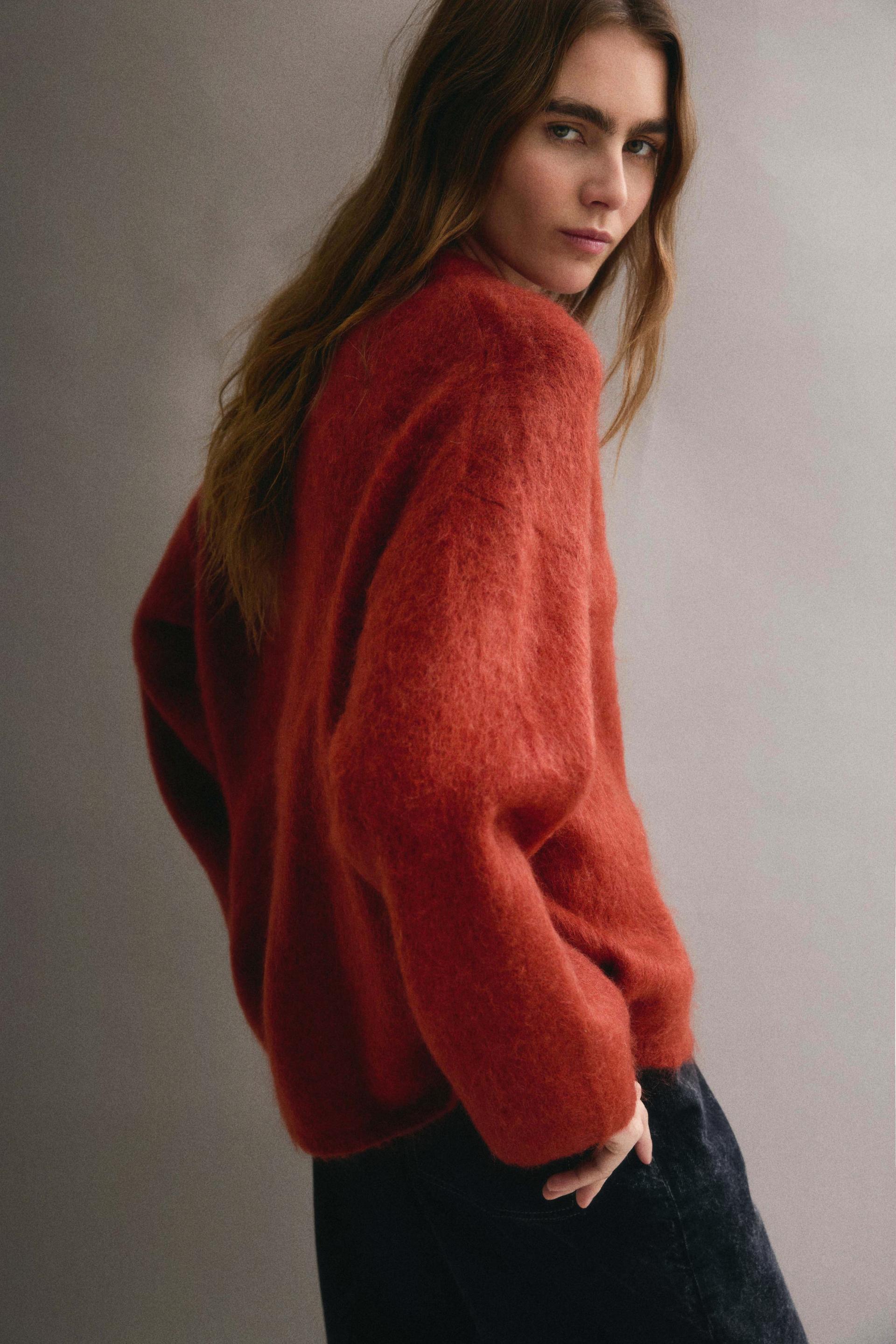 oversized mohair-blend sweater