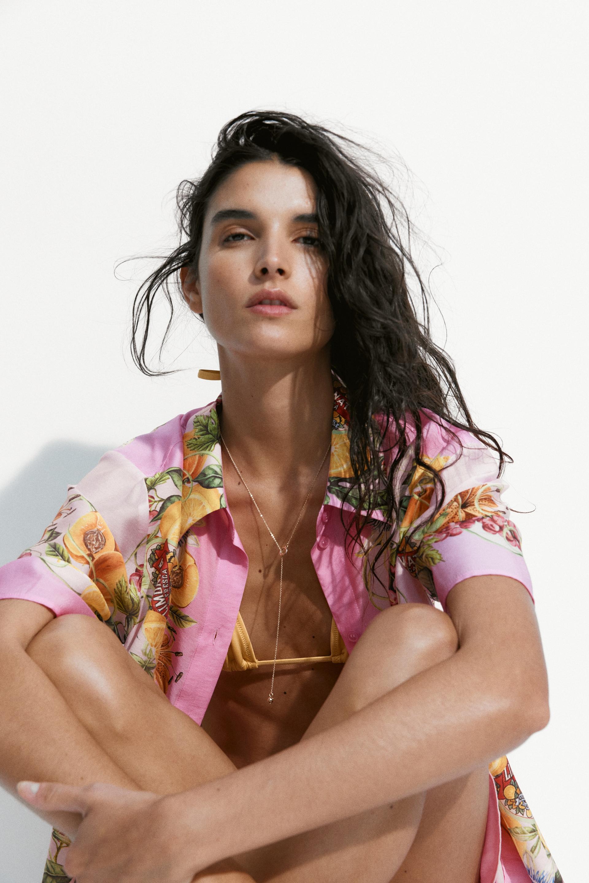 oversized printed shirt