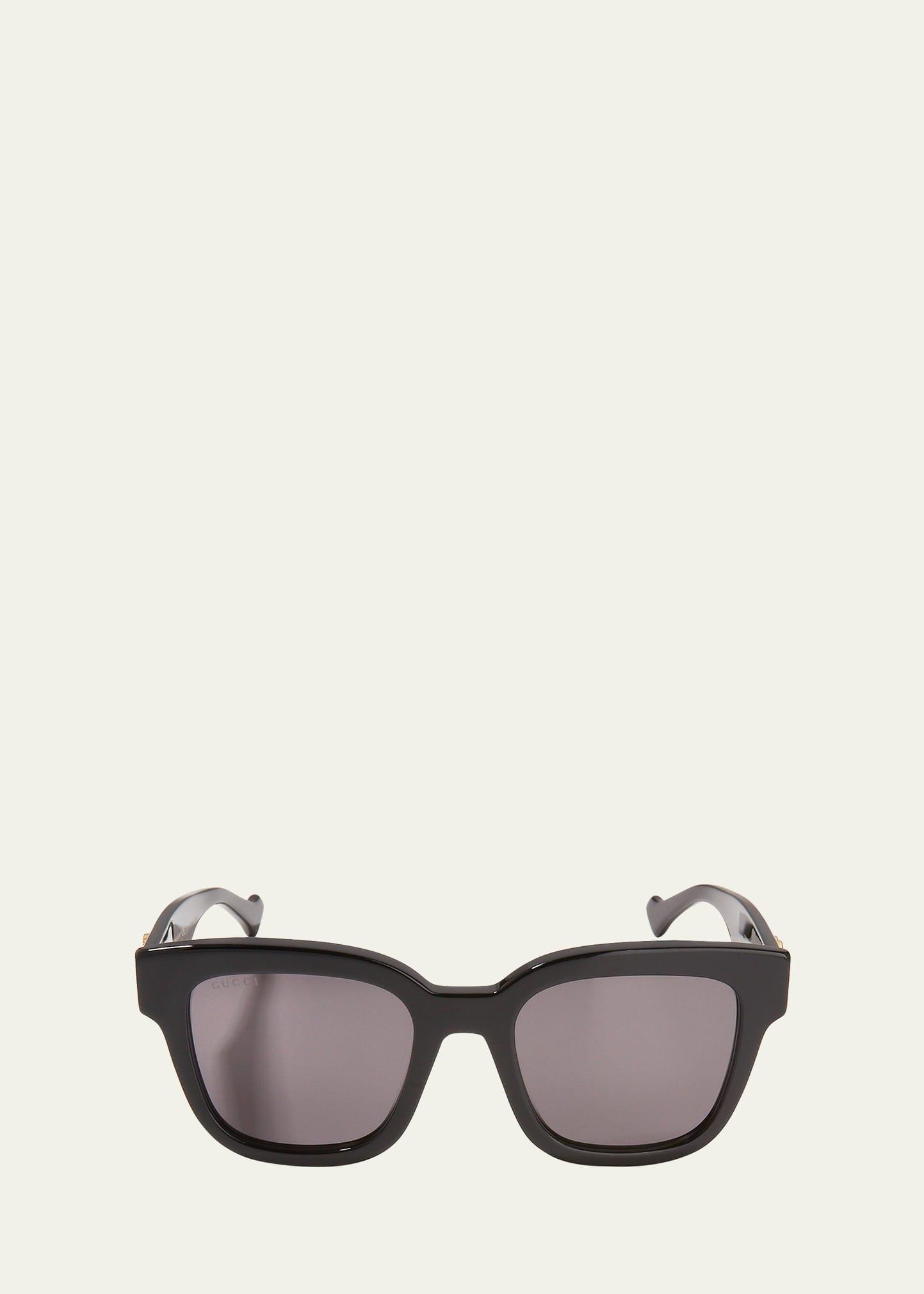 oversized rectangle acetate sunglasses
