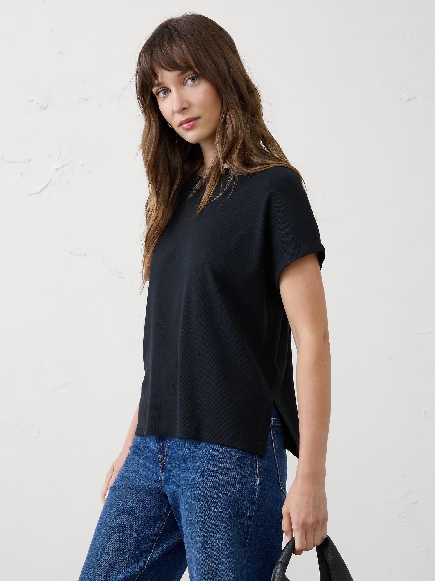oversized ribbed top