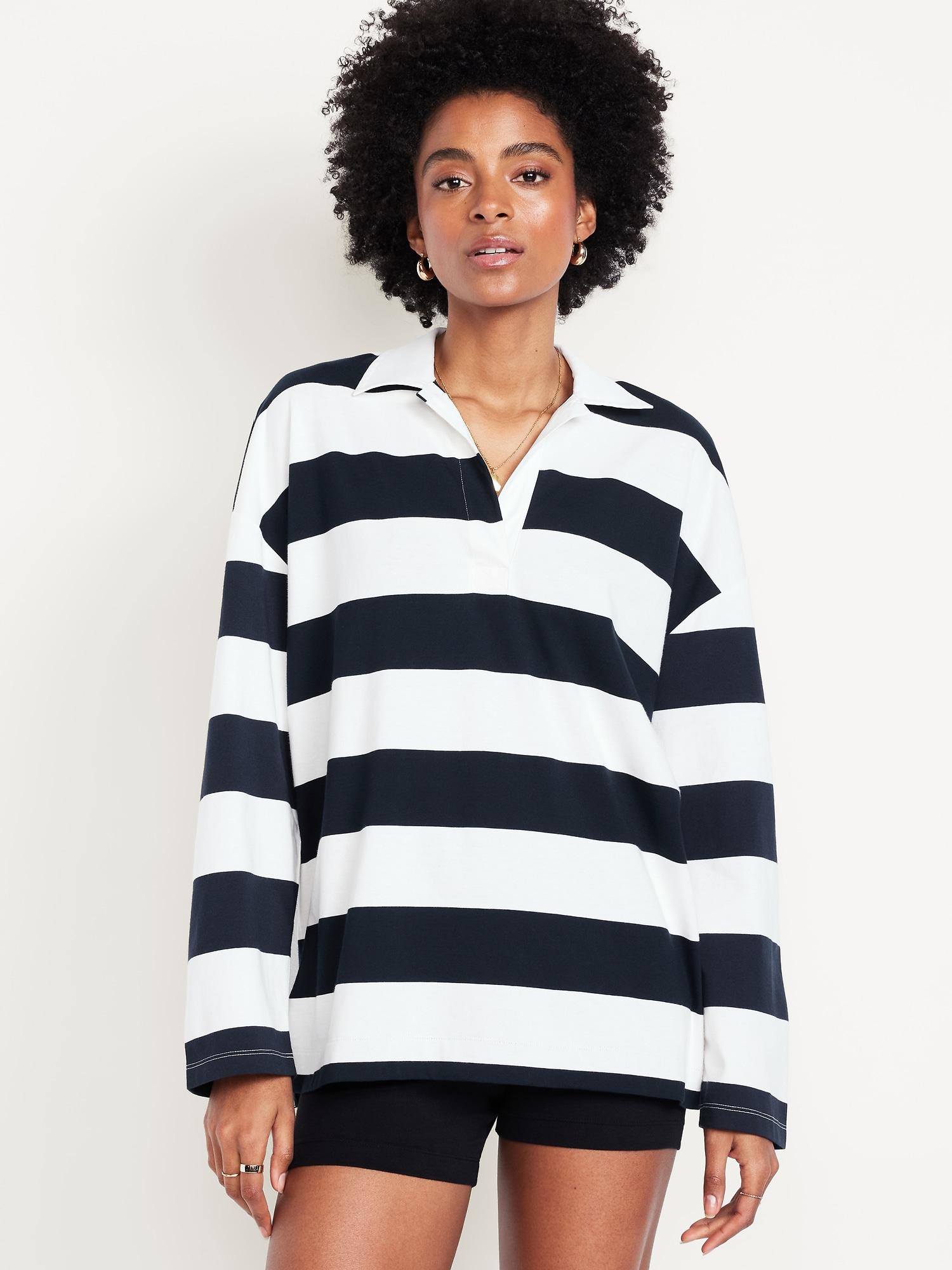oversized rugby polo