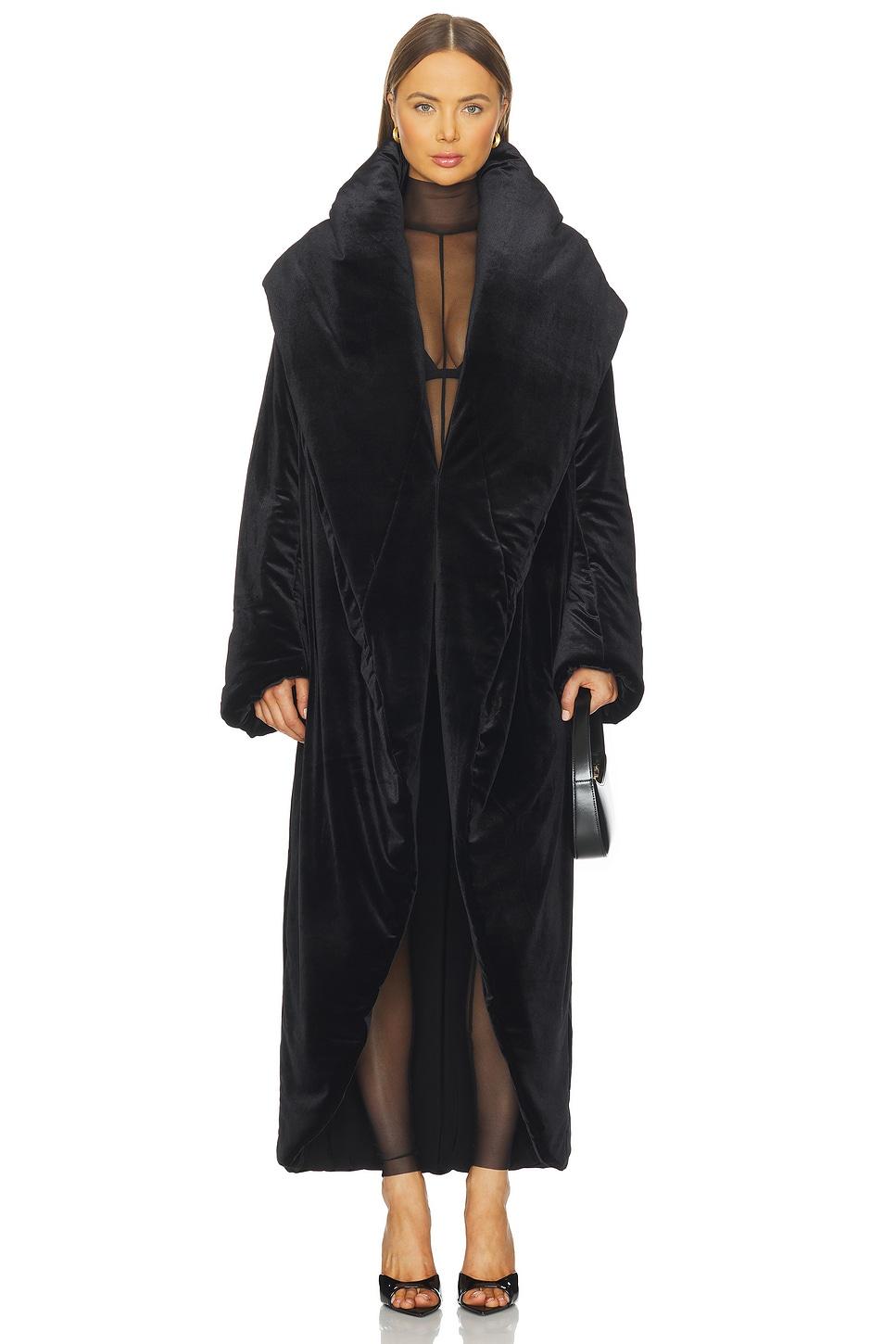 oversized shawl collar maxi coat