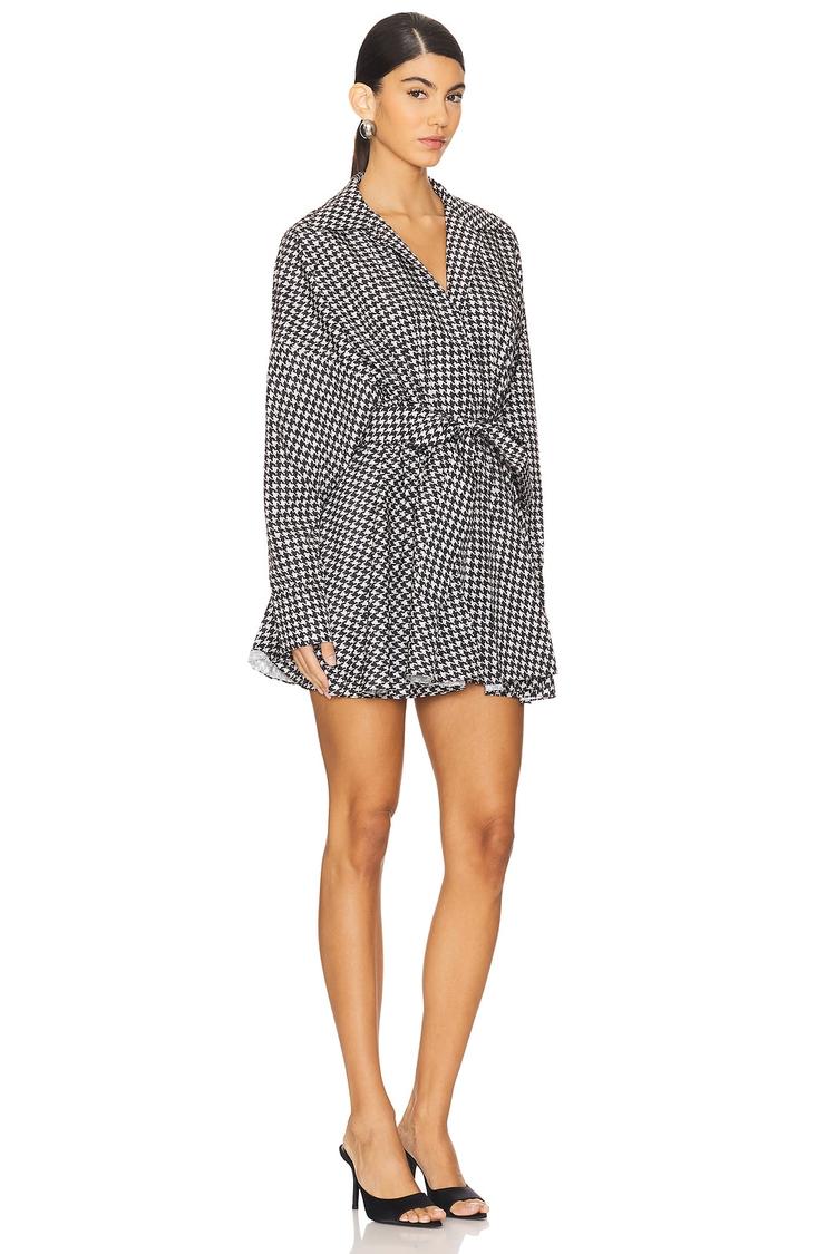 oversized shirt flared mini dress