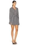 oversized shirt flared mini dress