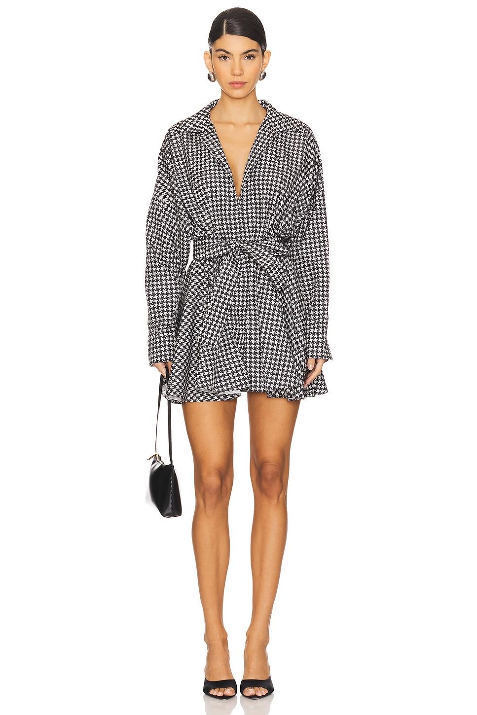 oversized shirt flared mini dress