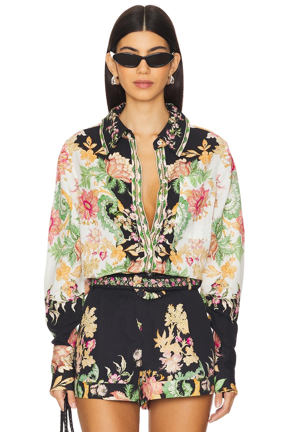 oversized shirt with hand crafted buttons
