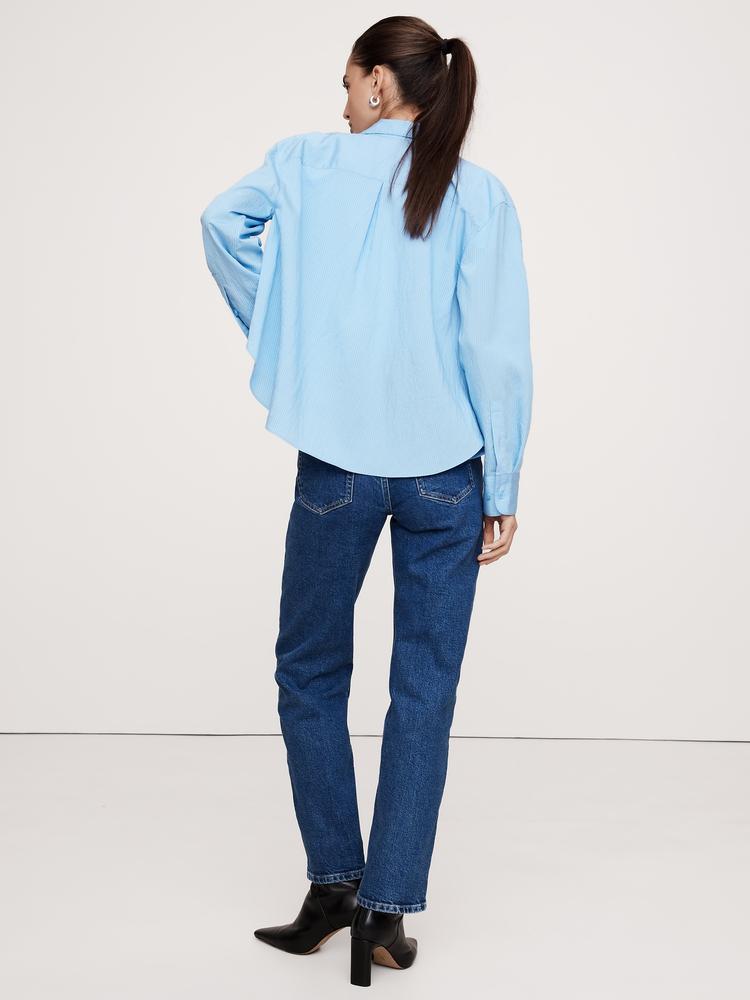 oversized side-split shirt