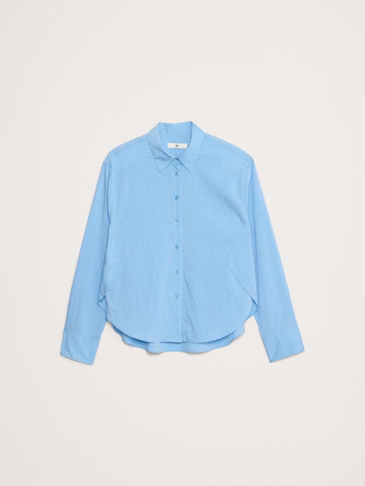 oversized side-split shirt