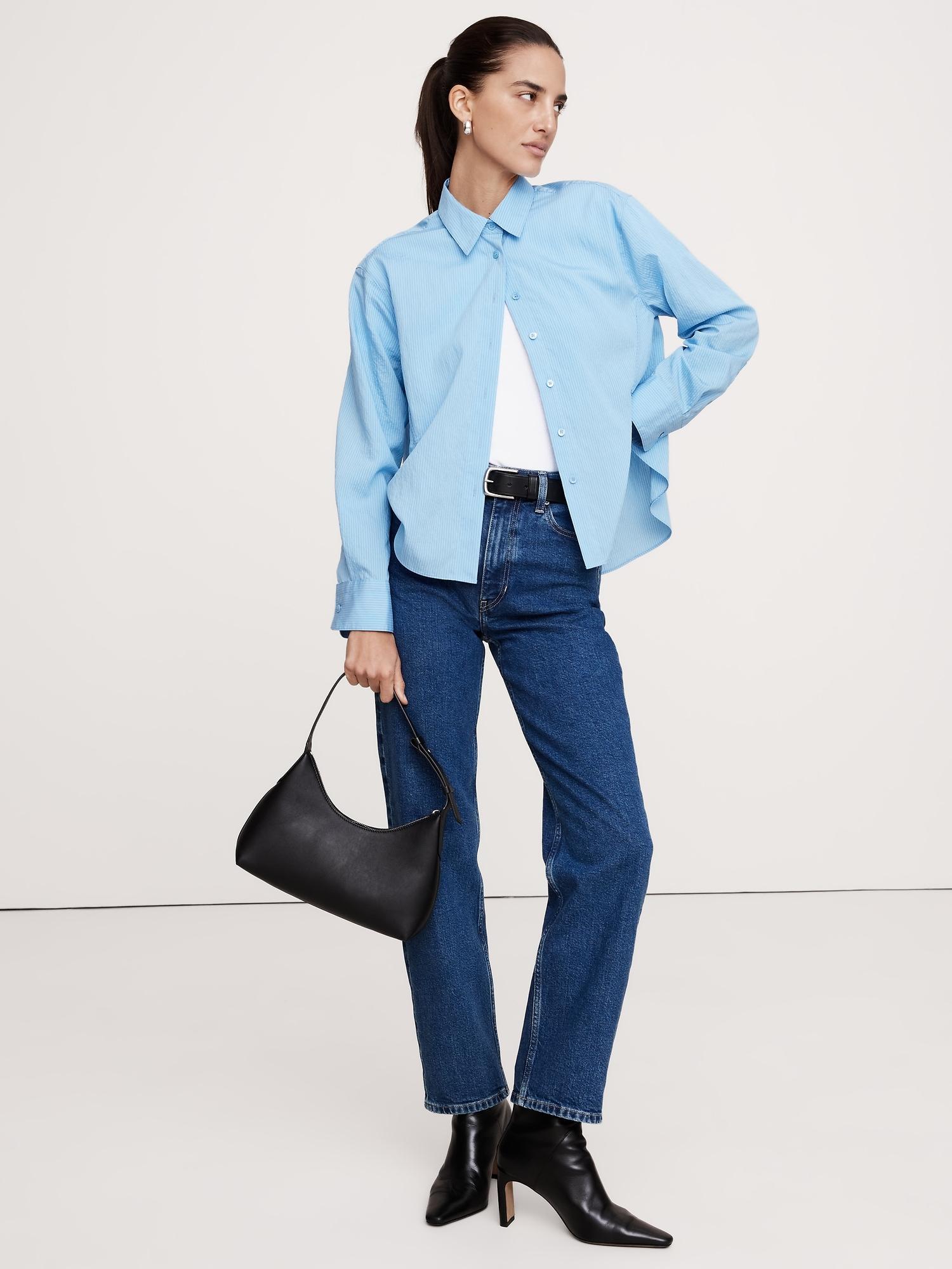 oversized side-split shirt
