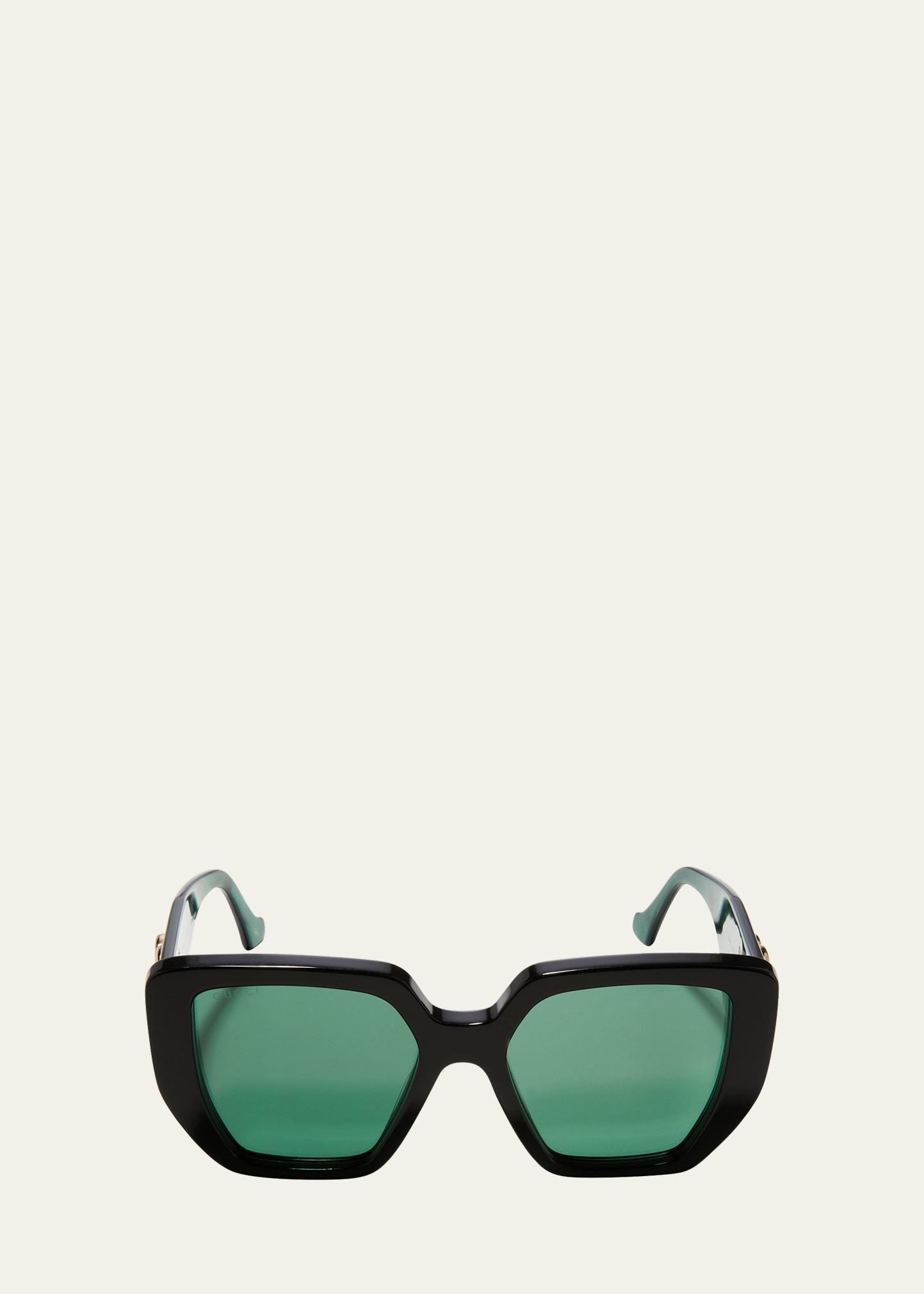 oversized square acetate sunglasses