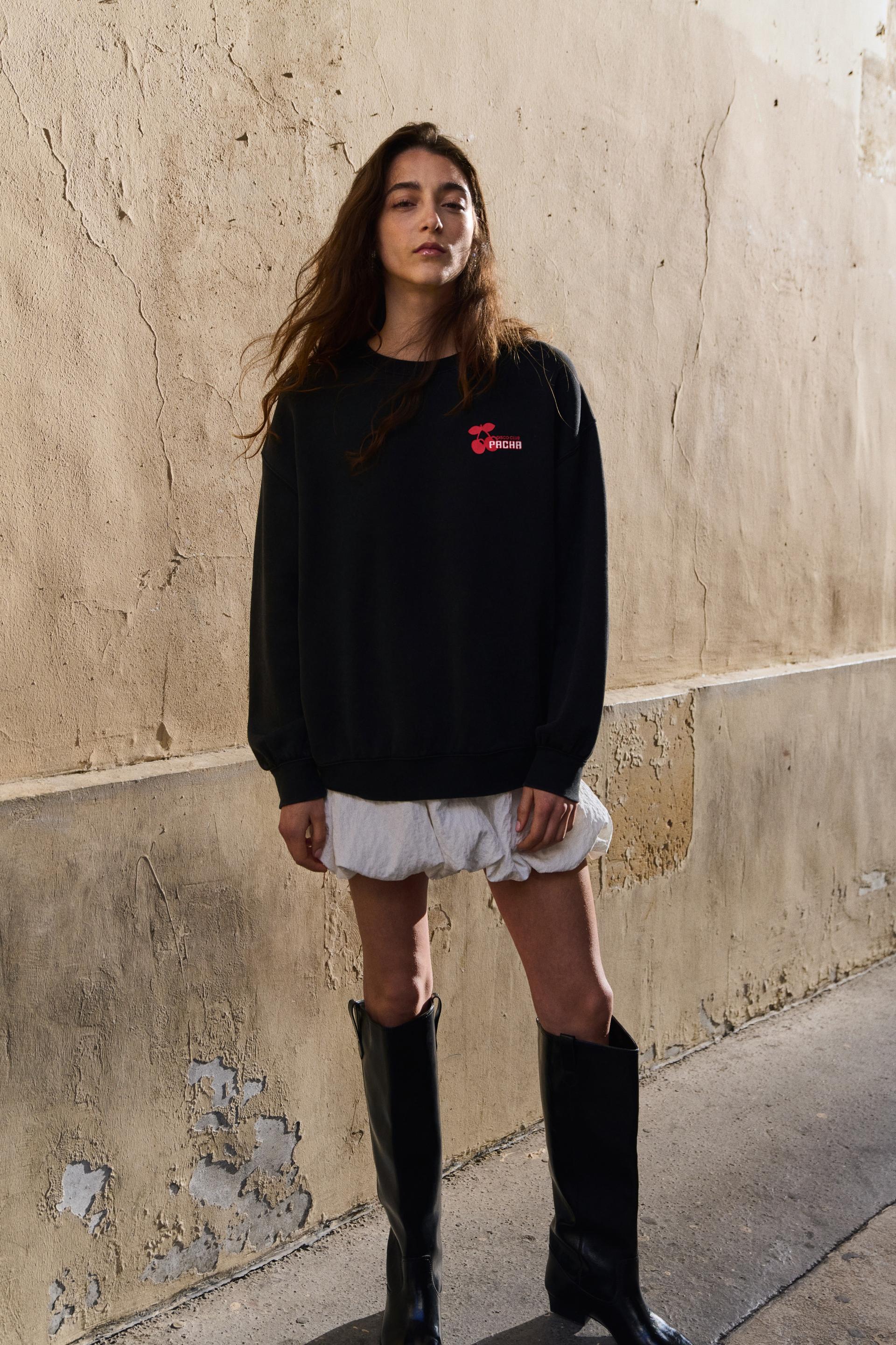 oversized sweatshirt with printed motif