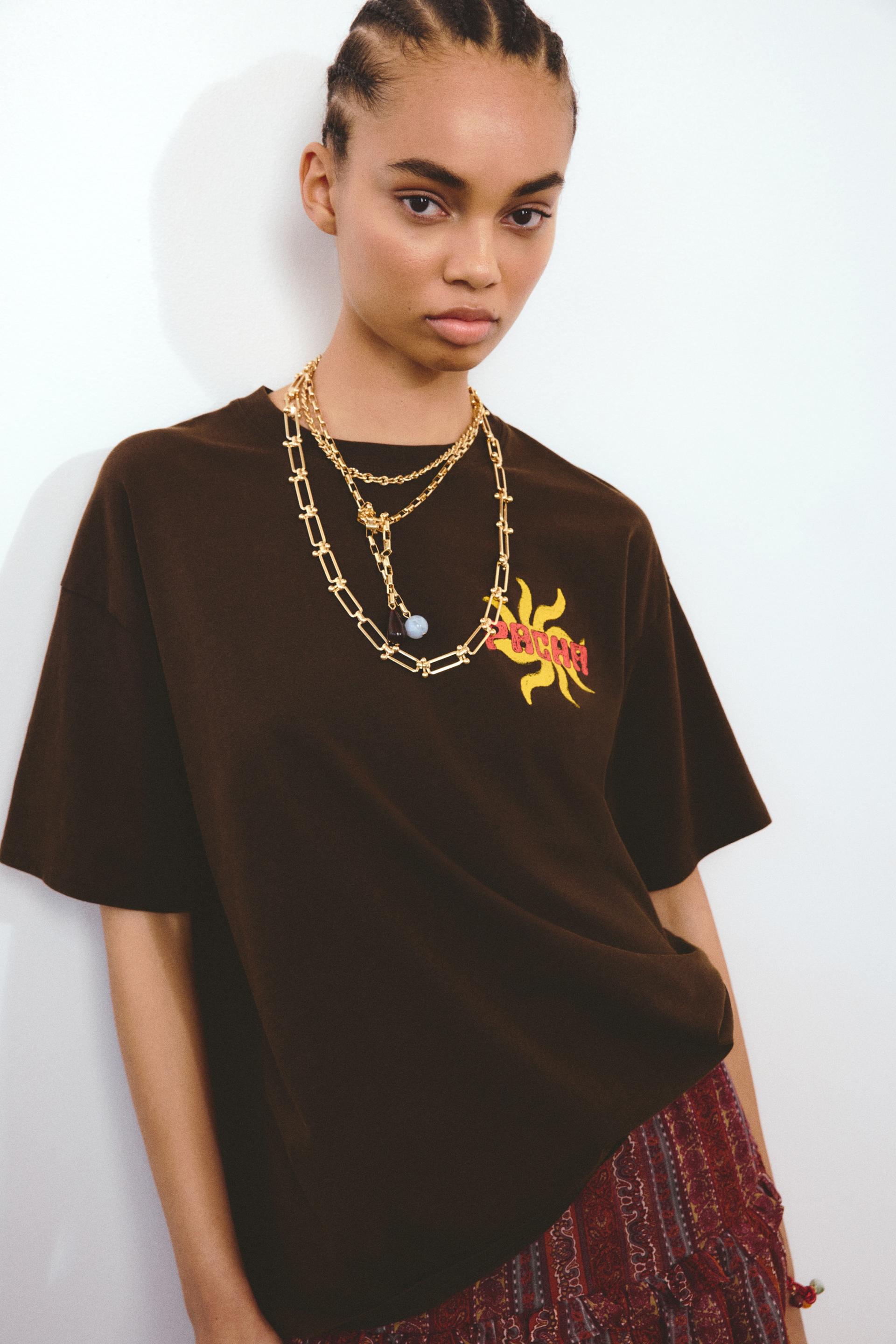 oversized t-shirt with printed motif