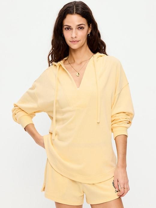 oversized tunic beach hoodie