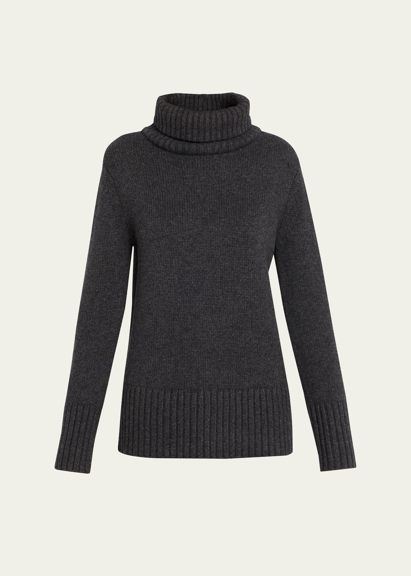 oversized turtleneck cashmere sweater