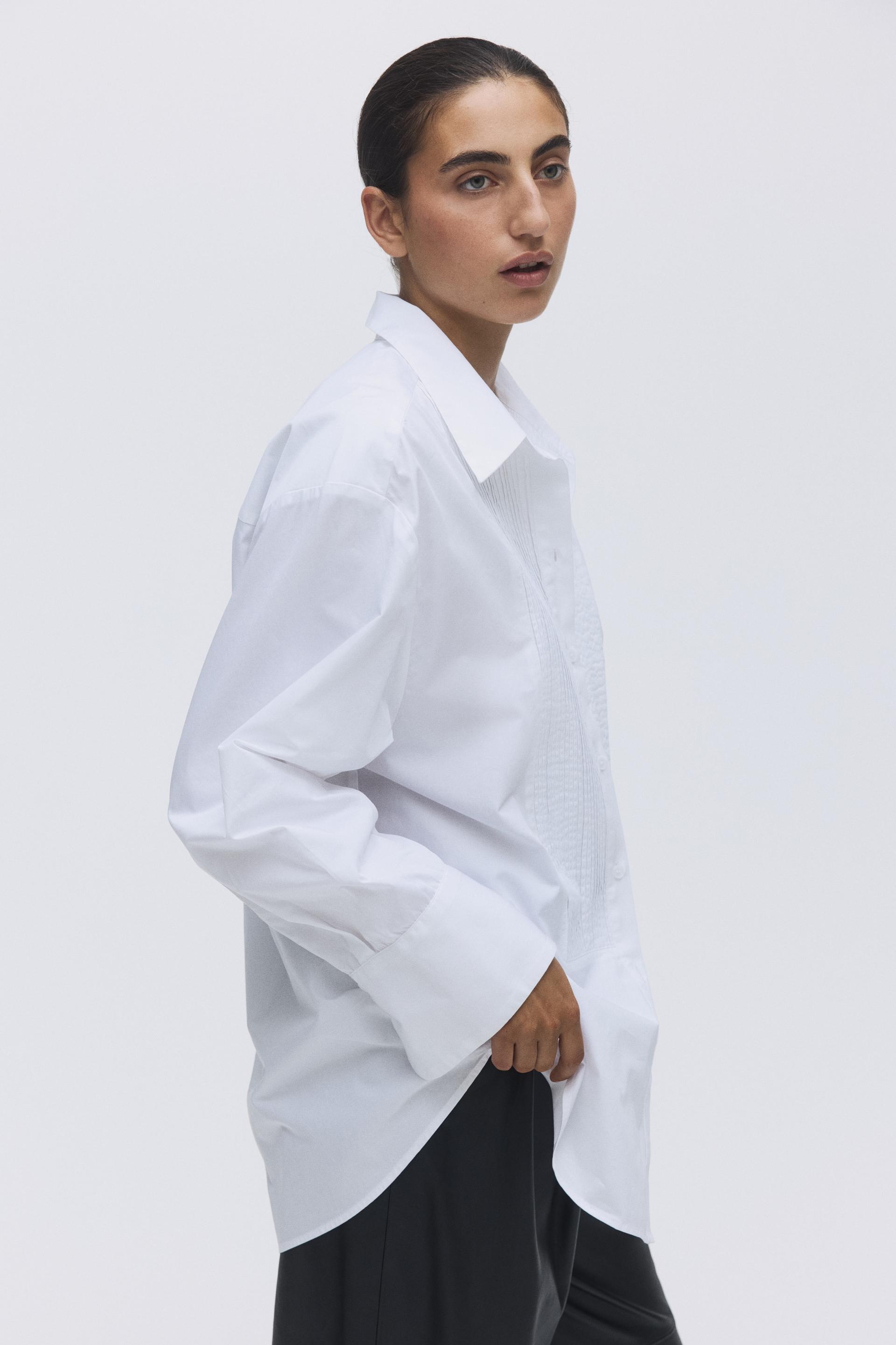 oversized tuxedo shirt