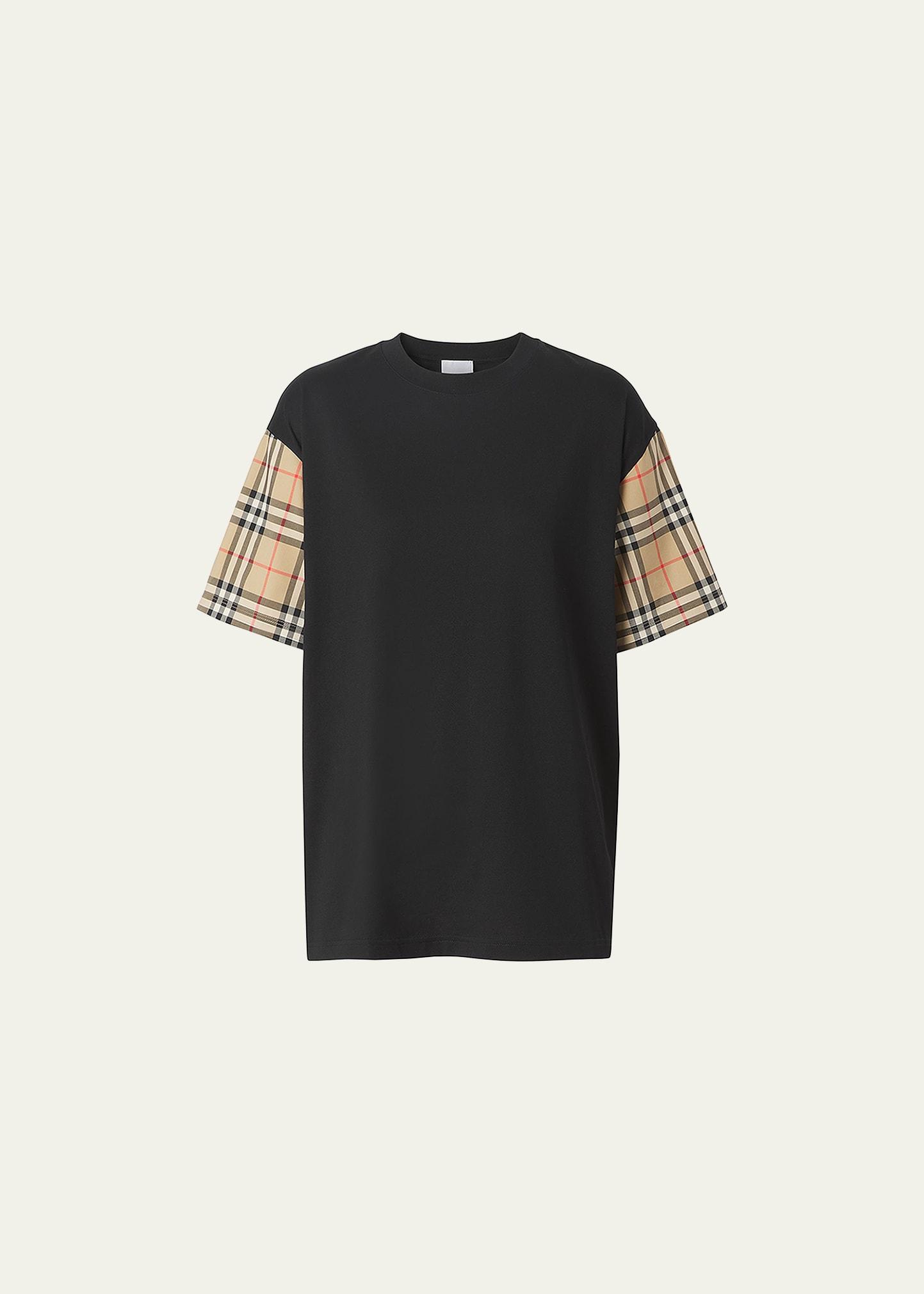 oversized vintage check t-shirt