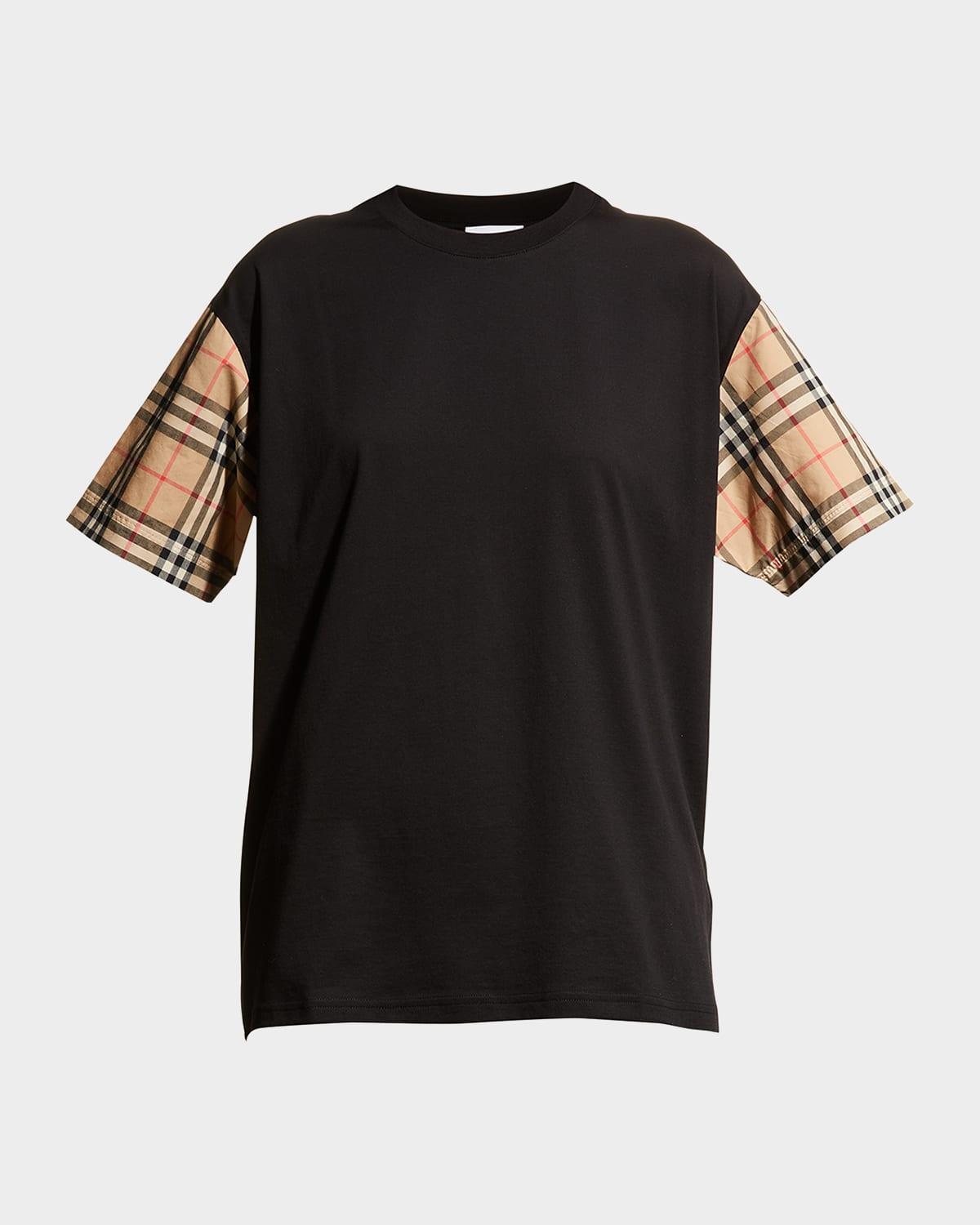 oversized vintage check t-shirt