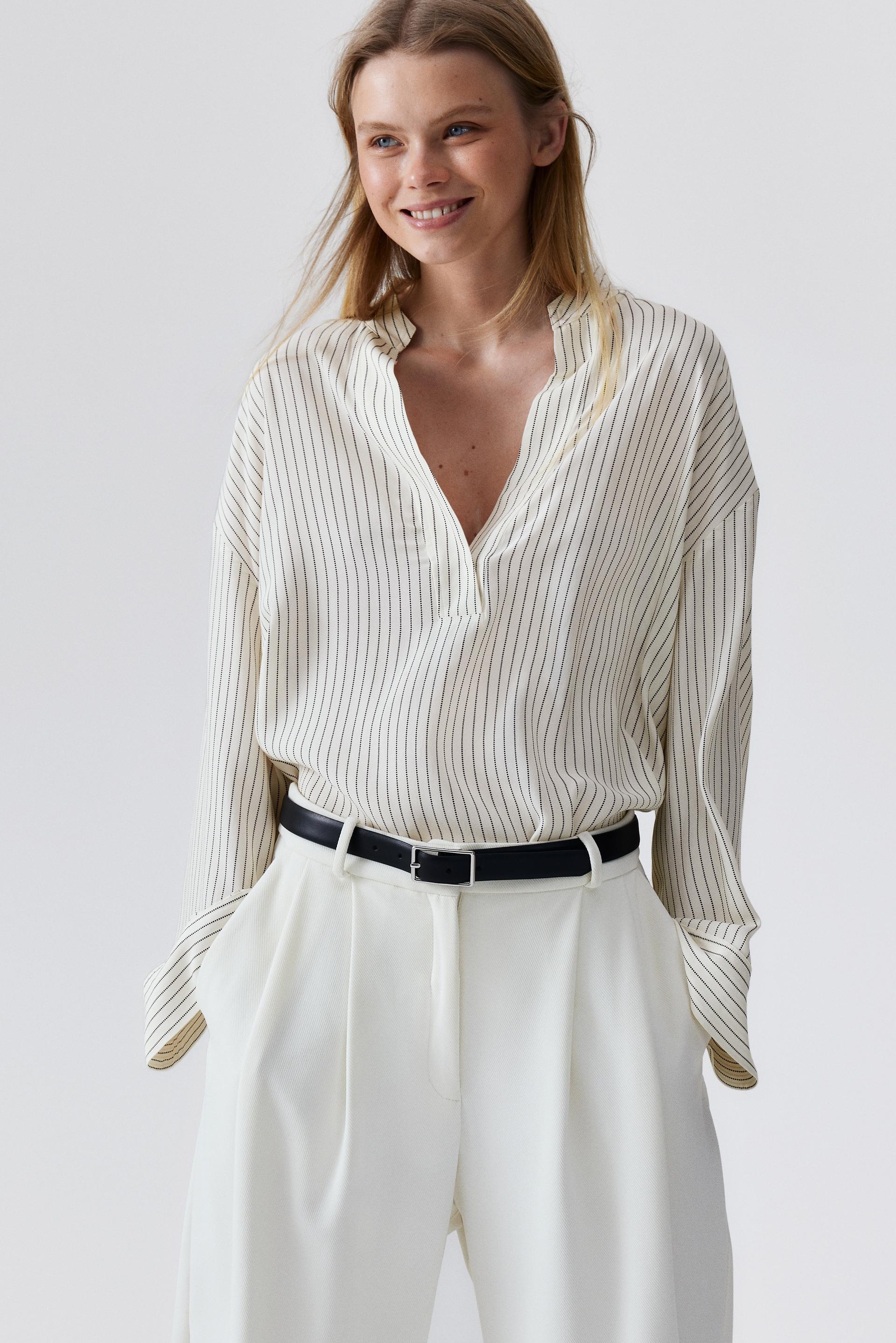 oversized viscose blouse