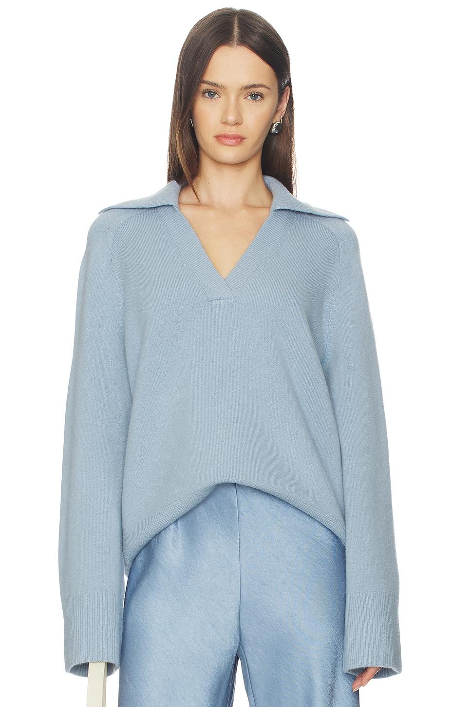 oversized wool cash polo