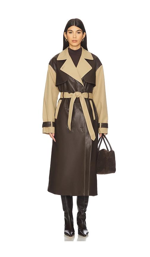 ow collection betty coat in brown.