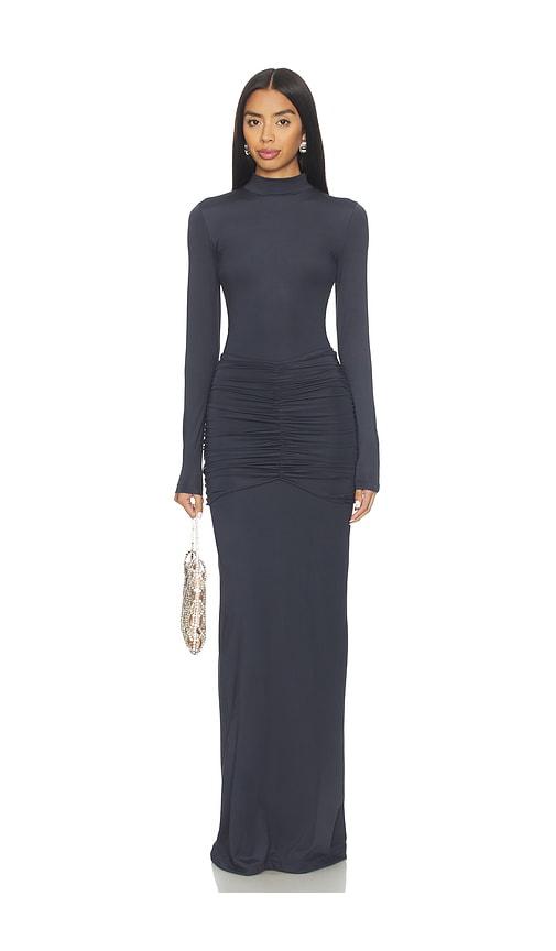 ow collection celia maxi dress in charcoal.