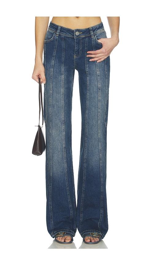 ow collection devin denim jean in blue.