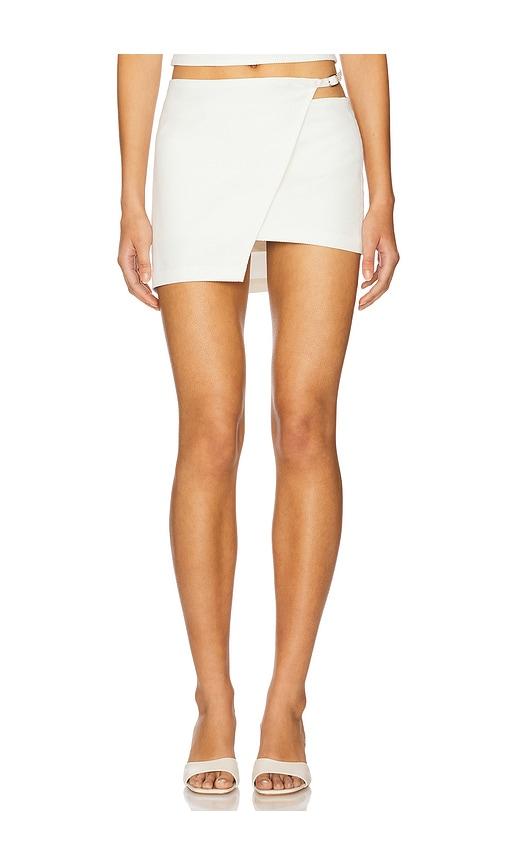 ow collection malene skirt in white.