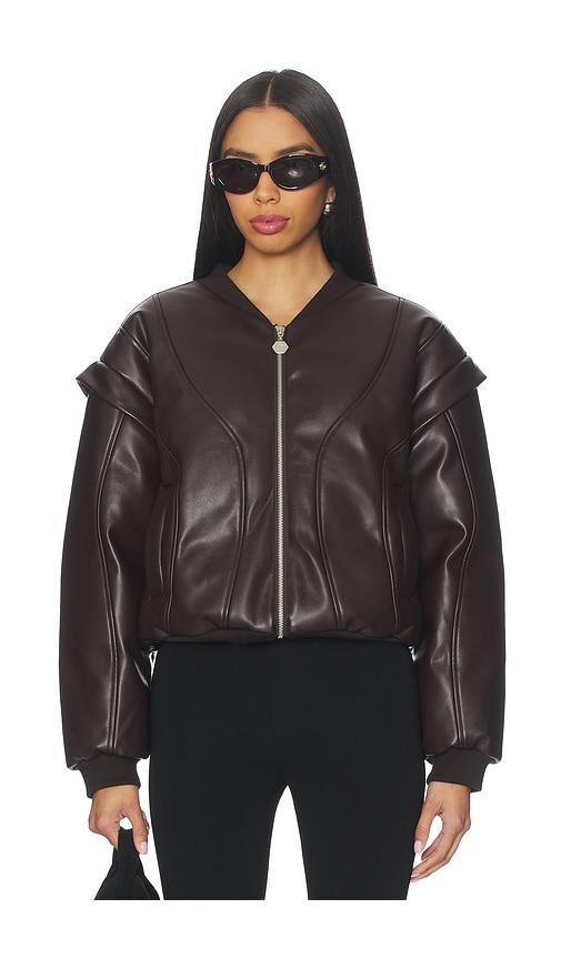 ow collection valentina jacket in brown.