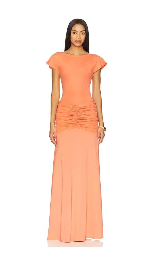 ow collection x revolve gaia maxi dress in orange.