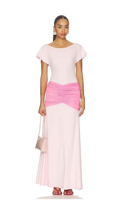 ow collection x revolve gaia maxi dress in pink.